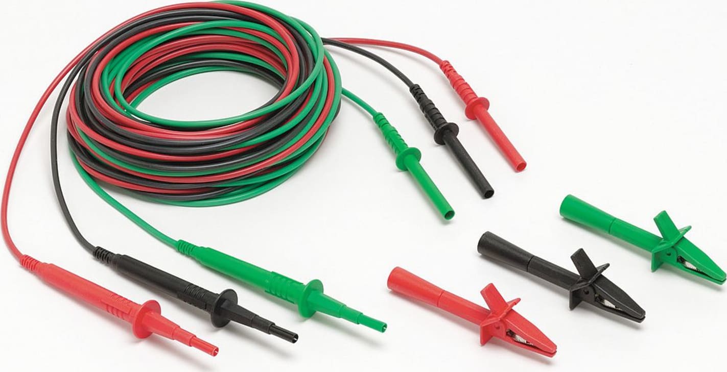 Fluke TL1550B Test Lead Set With Alligator Clips Red/Black/Green