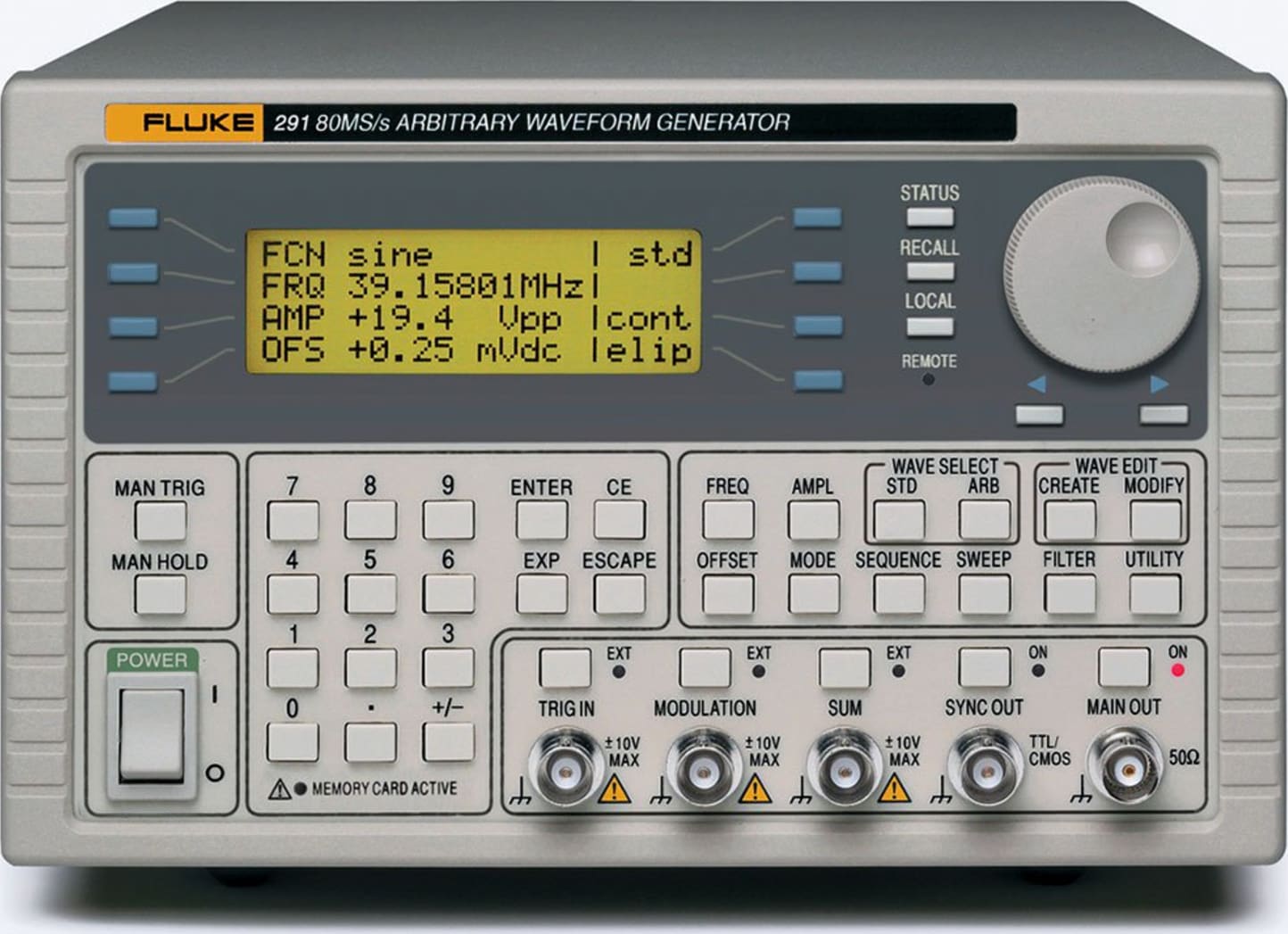 Fluke 291-U 115V 1 Channel 100MS/s Universal Waveform Generator