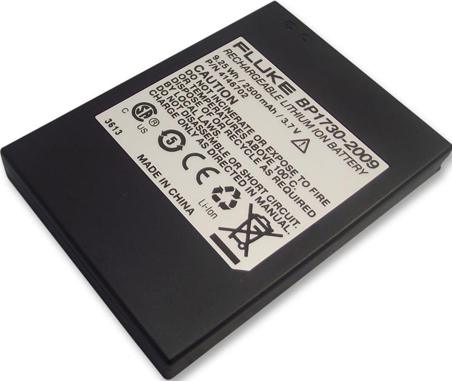 Fluke BP1730-BATTERY Li-Ion Battery Pack, 3.7V