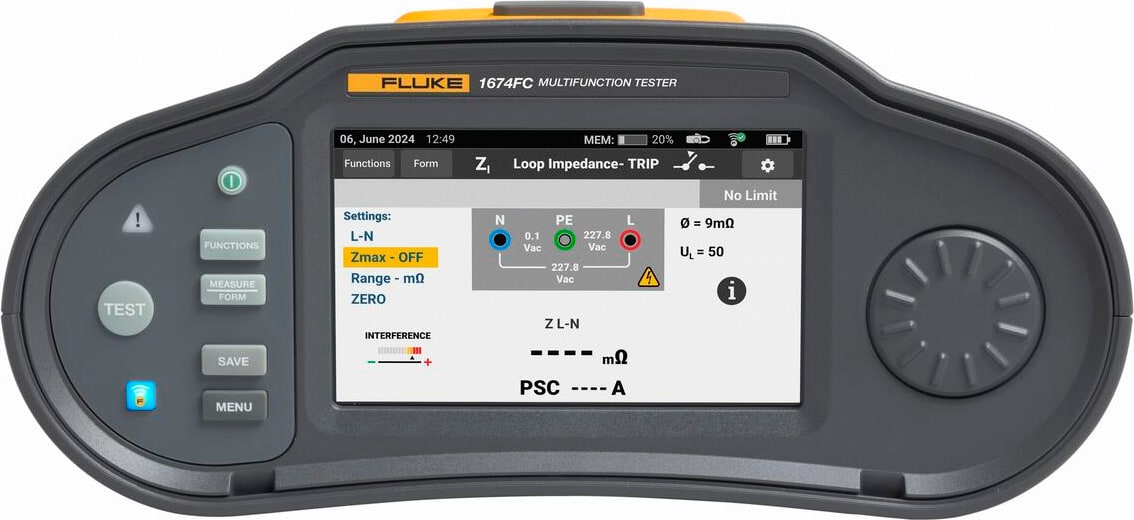 Fluke 1674FC US/1630 - Multifunction Installation Tester with Auto