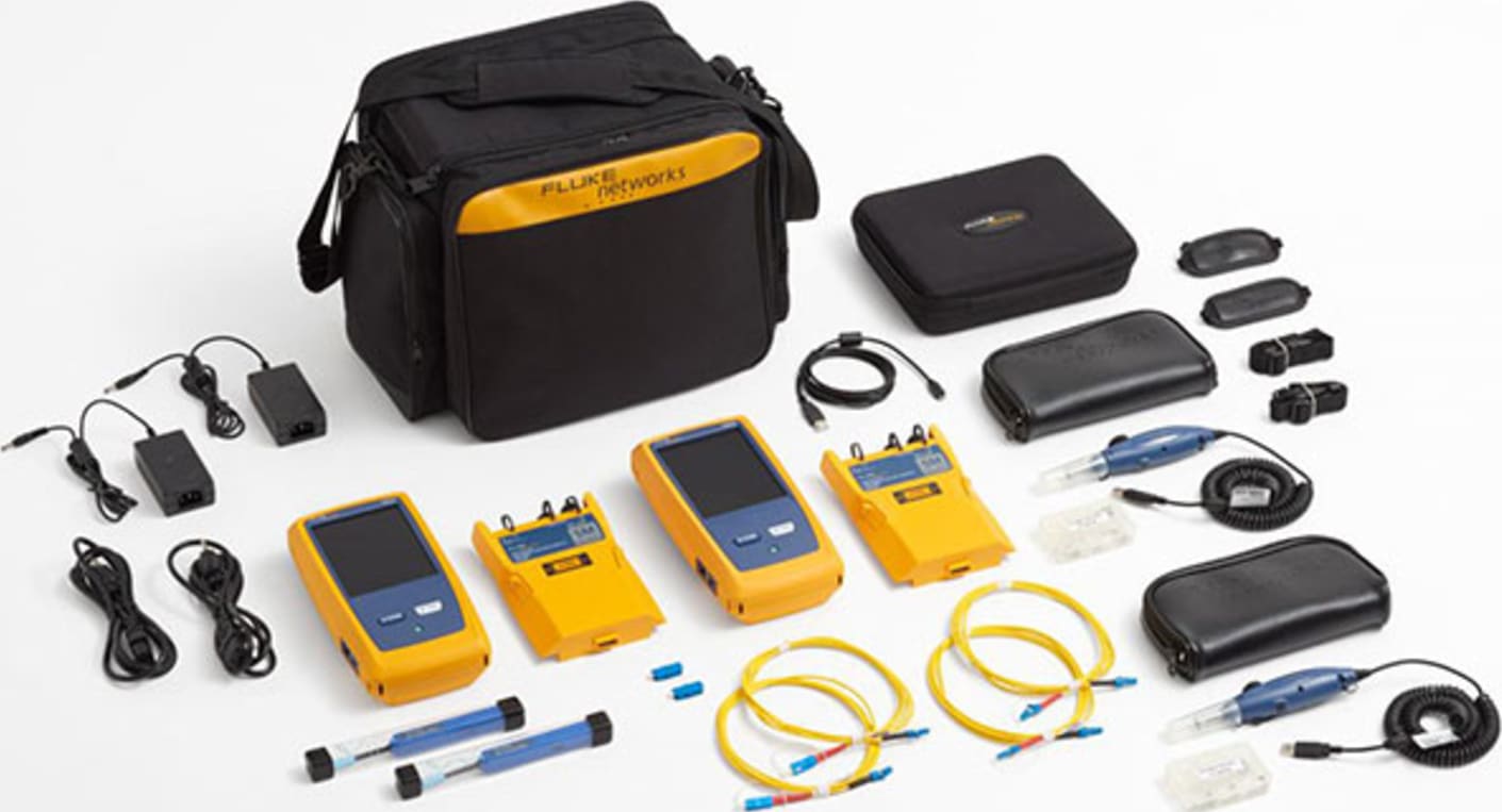 Fluke Networks CFP-100-SI-W CertiFiber PRO Singlemode OLTS with Double Ended Inspection and Wifi 