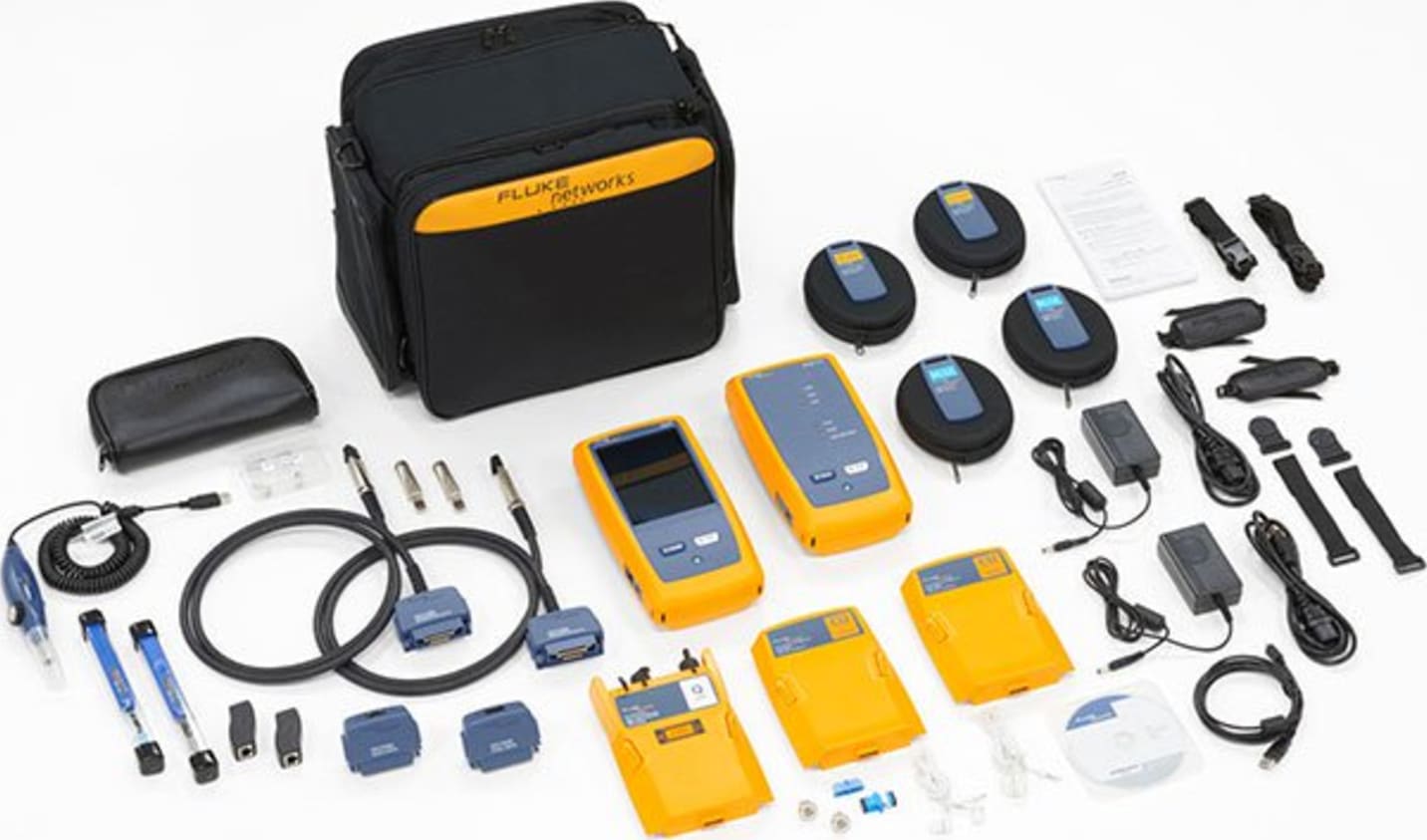 DSX-5000 with OLTS Quad, OTDR Quad and Fiber Inspection