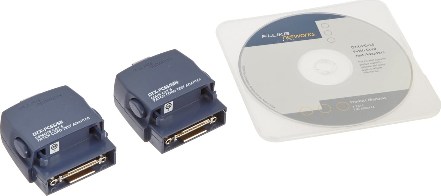 Fluke Networks DTX-PC5ES DTX Series Cat 5e Patch Cord Adapter Set