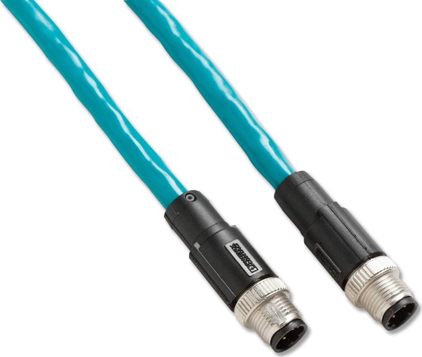 Fluke Networks M12PC-IE M12 to M12 Plug Patch Cable, 2M