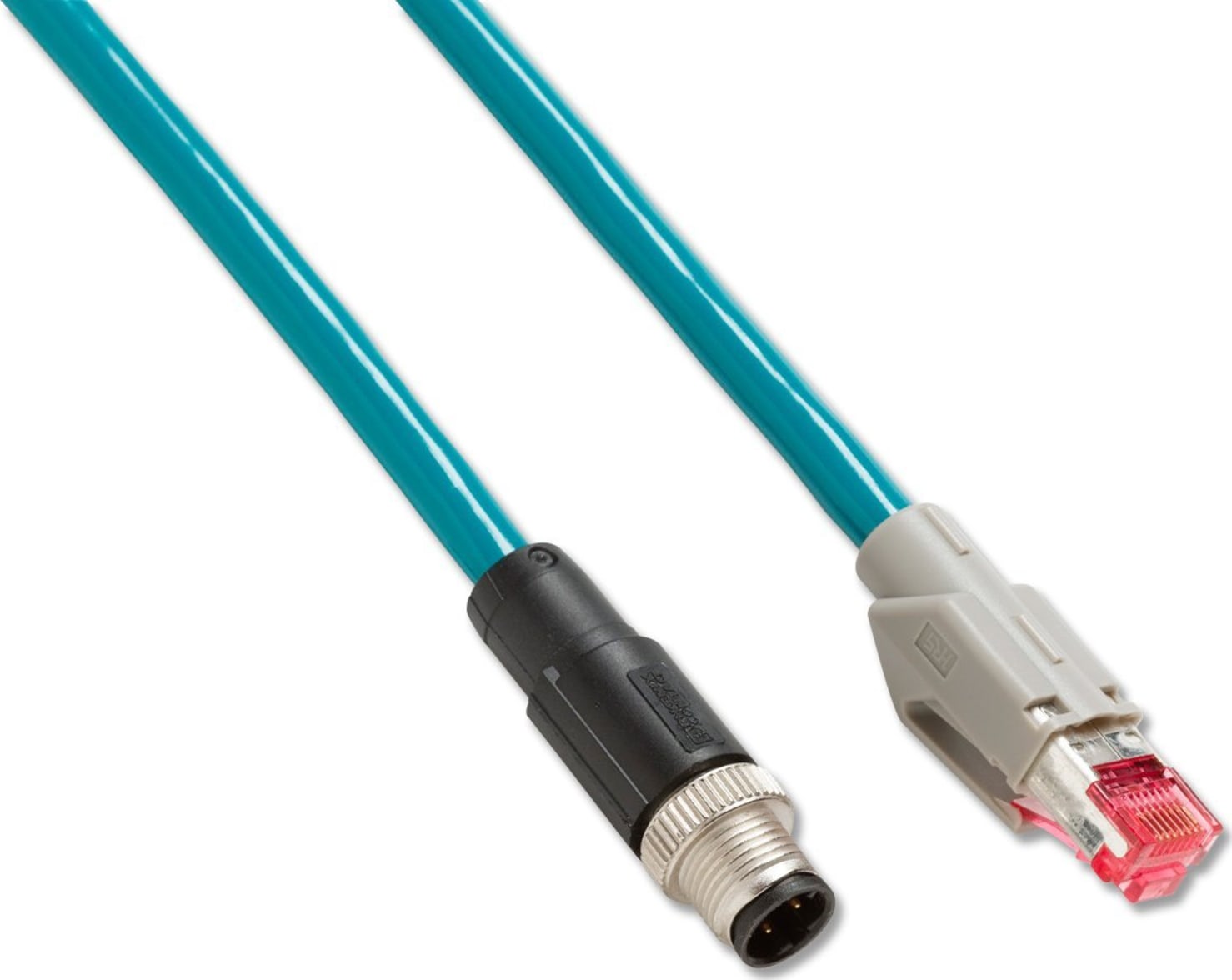 Fluke Networks M12PCP-IE M12 Male to RJ45 Plug Patch Cable, 2M