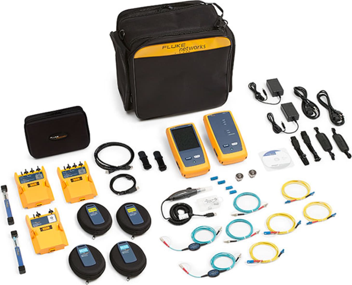 Fluke Networks OFP-CFP-QI-W OptiFiber Pro and CertiFiber Pro Quad Kit with Inspection and WiFi Adapter