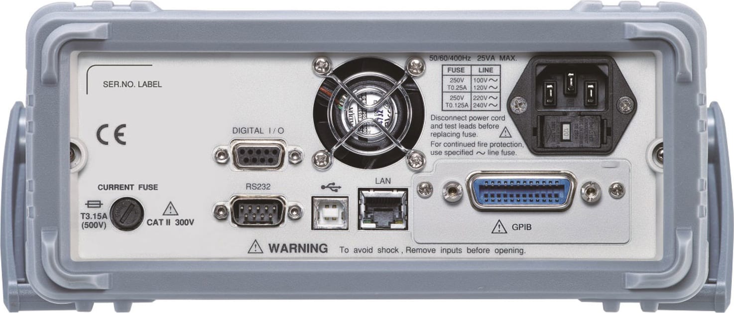Instek GDM-9060 - Multimeter, Rear panel, Optional GPIB