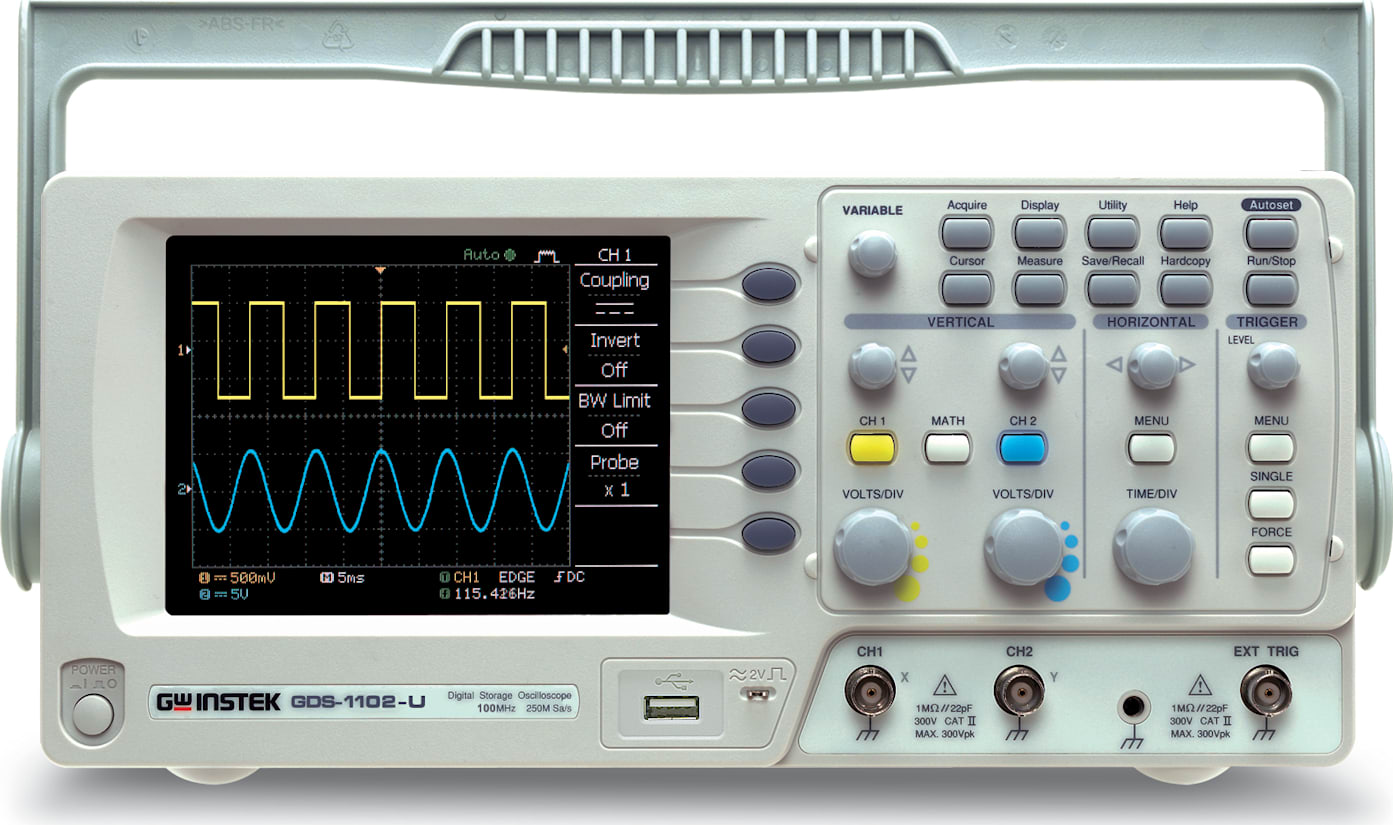 Instek GDS-1102-U Digital Oscilloscope 100MHz 2CH