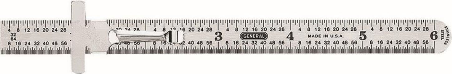 General Tools 300/1 - Precision 6 In. Flexible Steel Ruler