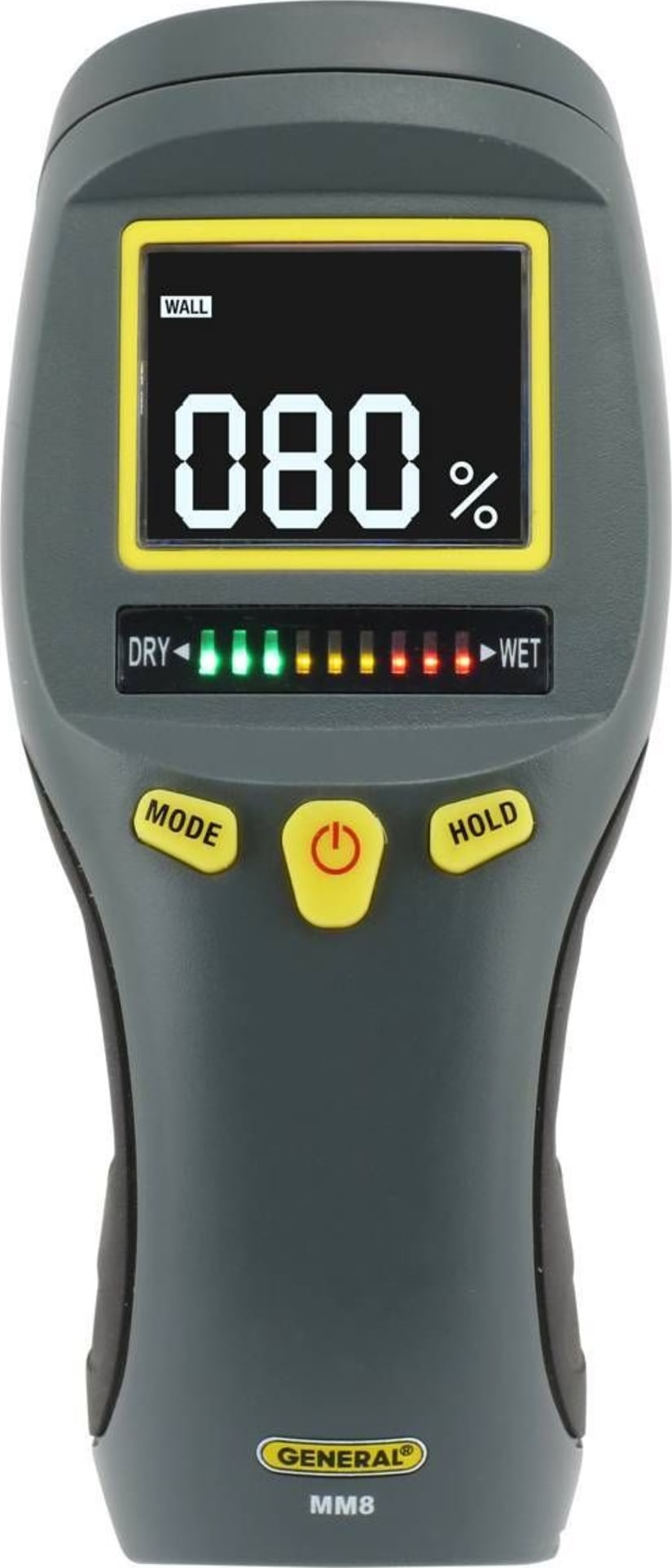 General Tools MM8 - Pinless LCD Moisture Meter with Tricolor Bar Graph