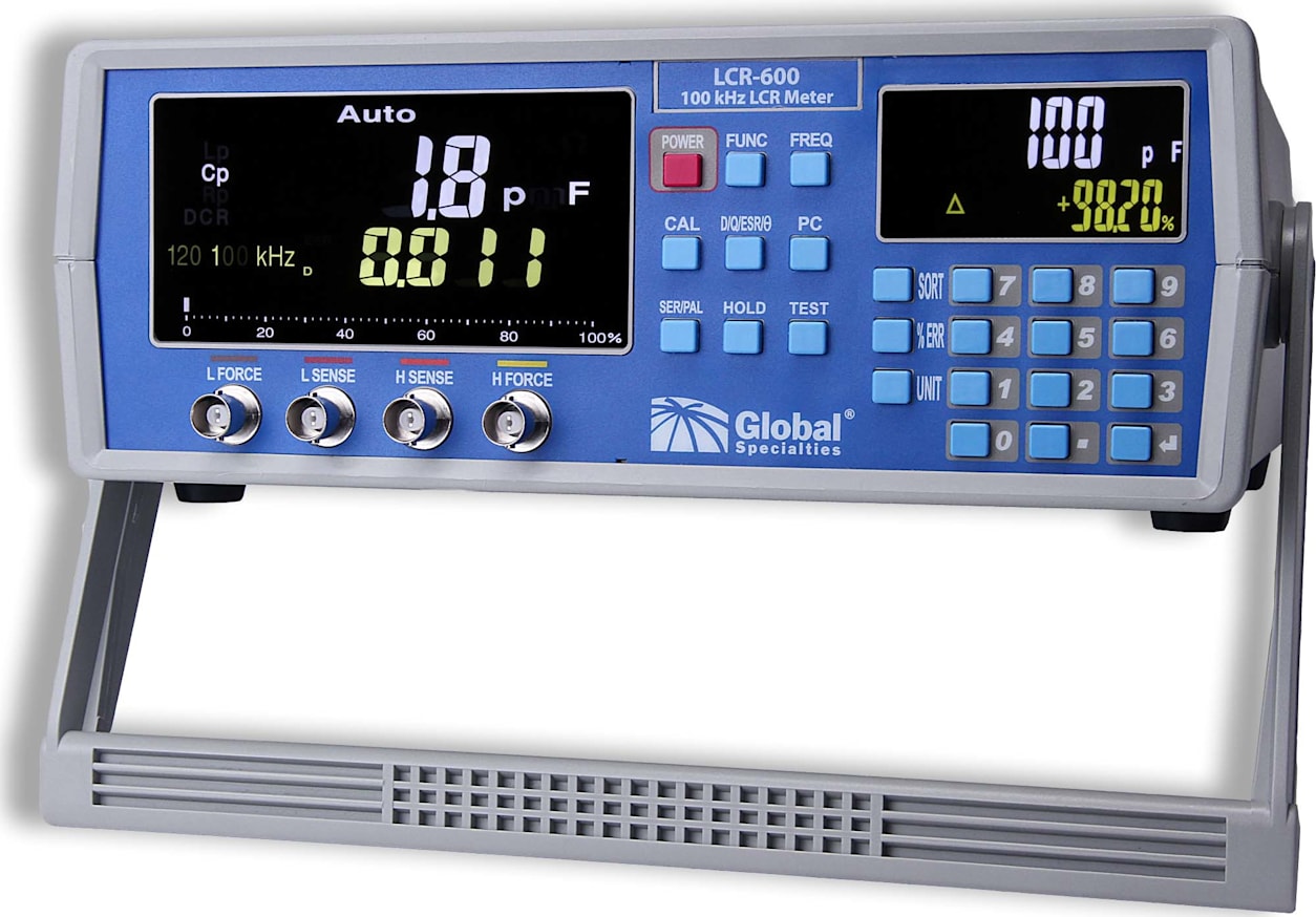 Global Specialties LCR-600 100 kHz High Precision LCR Meter