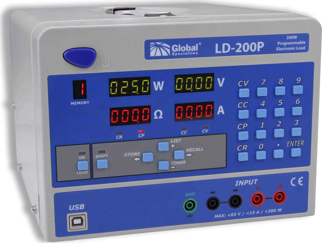 Global_Specialties_LD-200P_200_W_Programmable_Electronic_Load