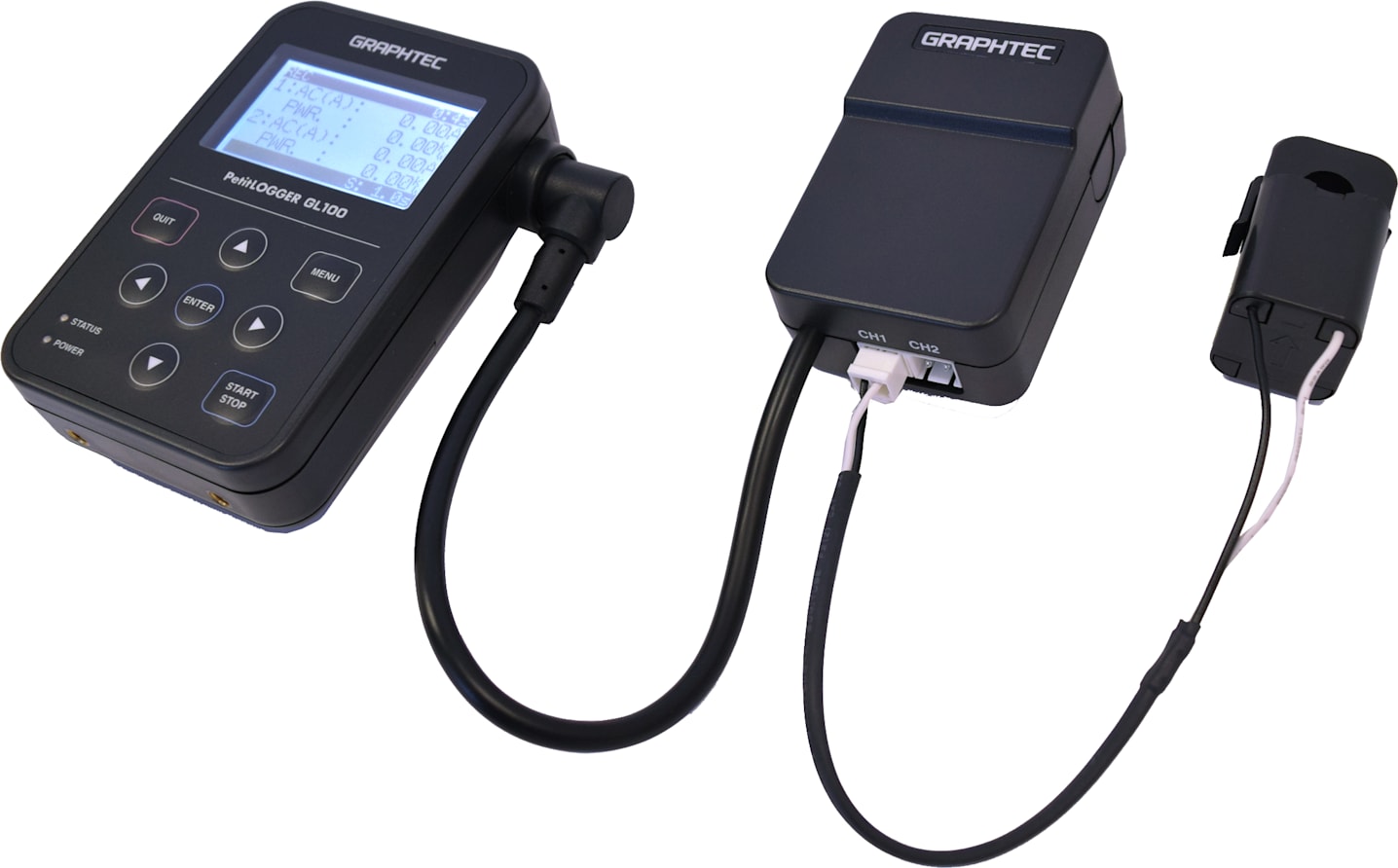 Graphtec GL100-WL-DPA-AC50A Wireless Data Logger with AC Current Sensor with Max 50A Current Sensor