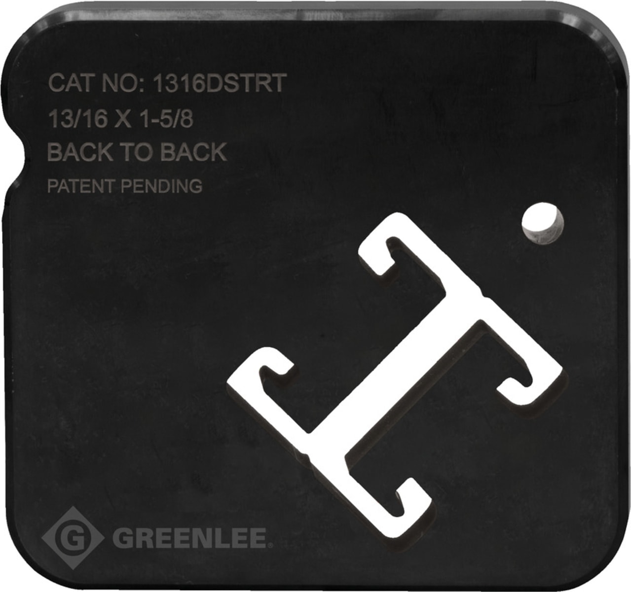 Greenlee 1316DSTRT - 13/16" x 1-5/8" Back to Back Strut Dies