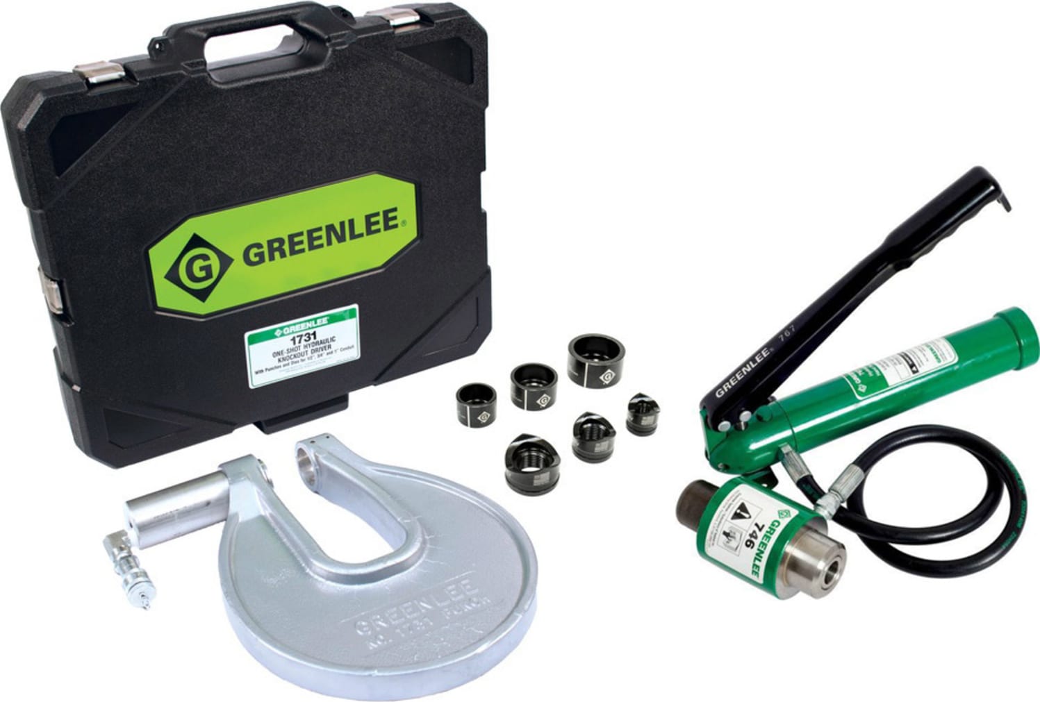 Greenlee 1731H767 Hydraulic Punch Driver with 767 Hydraulic Hand Pump