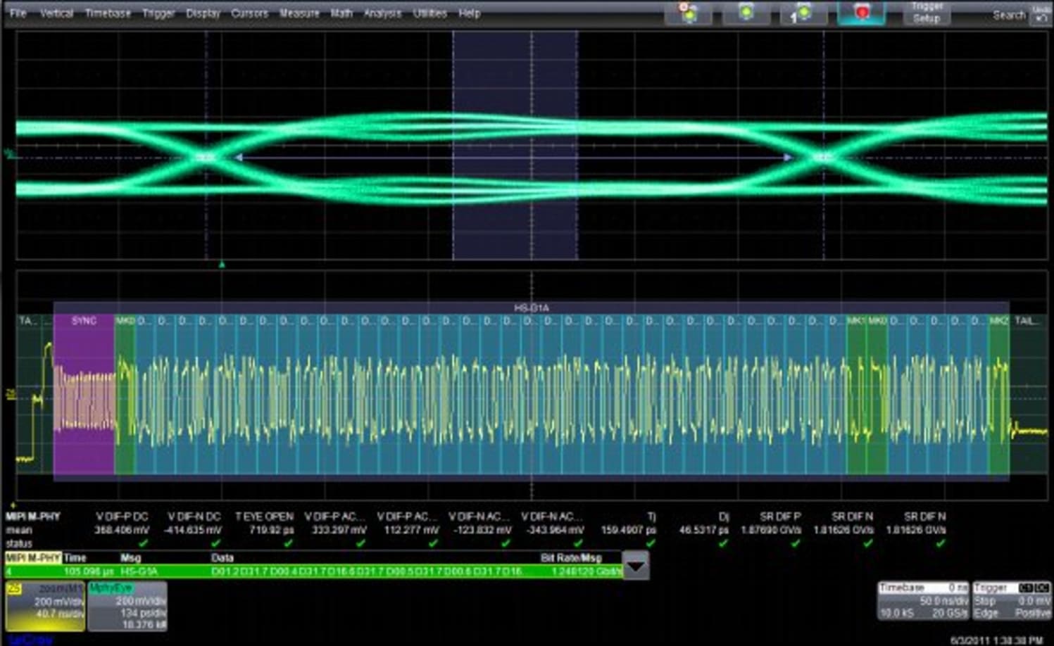 LeCroy D-PHYbus D Phy Bus Decode Option