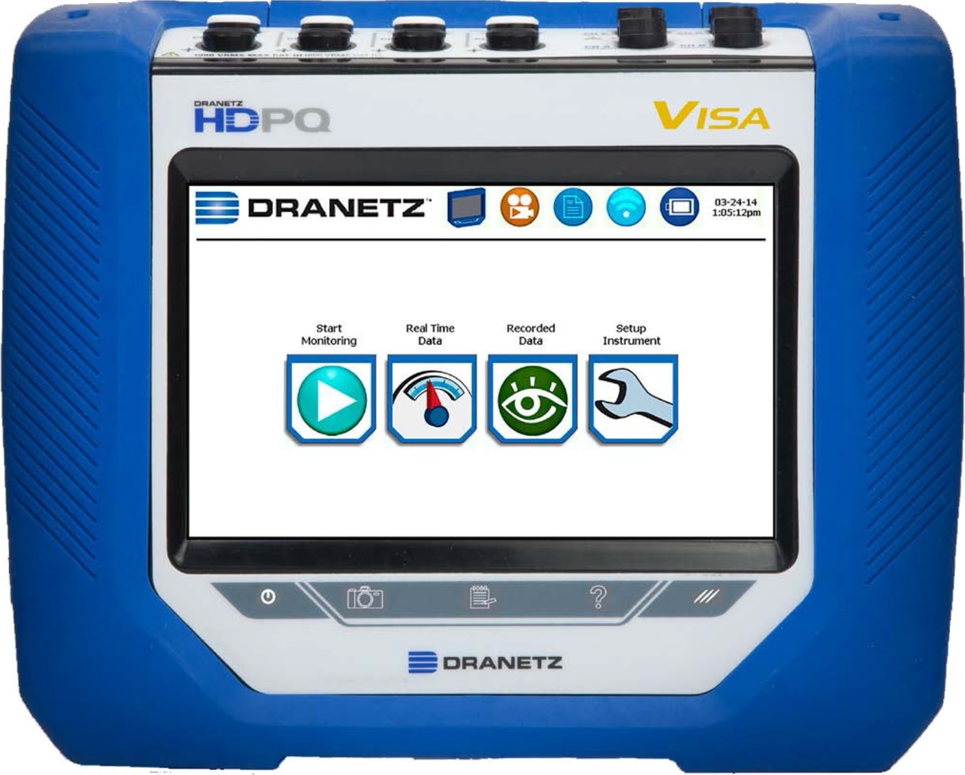 Dranetz HDPQ-VA500PKG HDPQ Visa 3-Phase Power Quality Analyzer