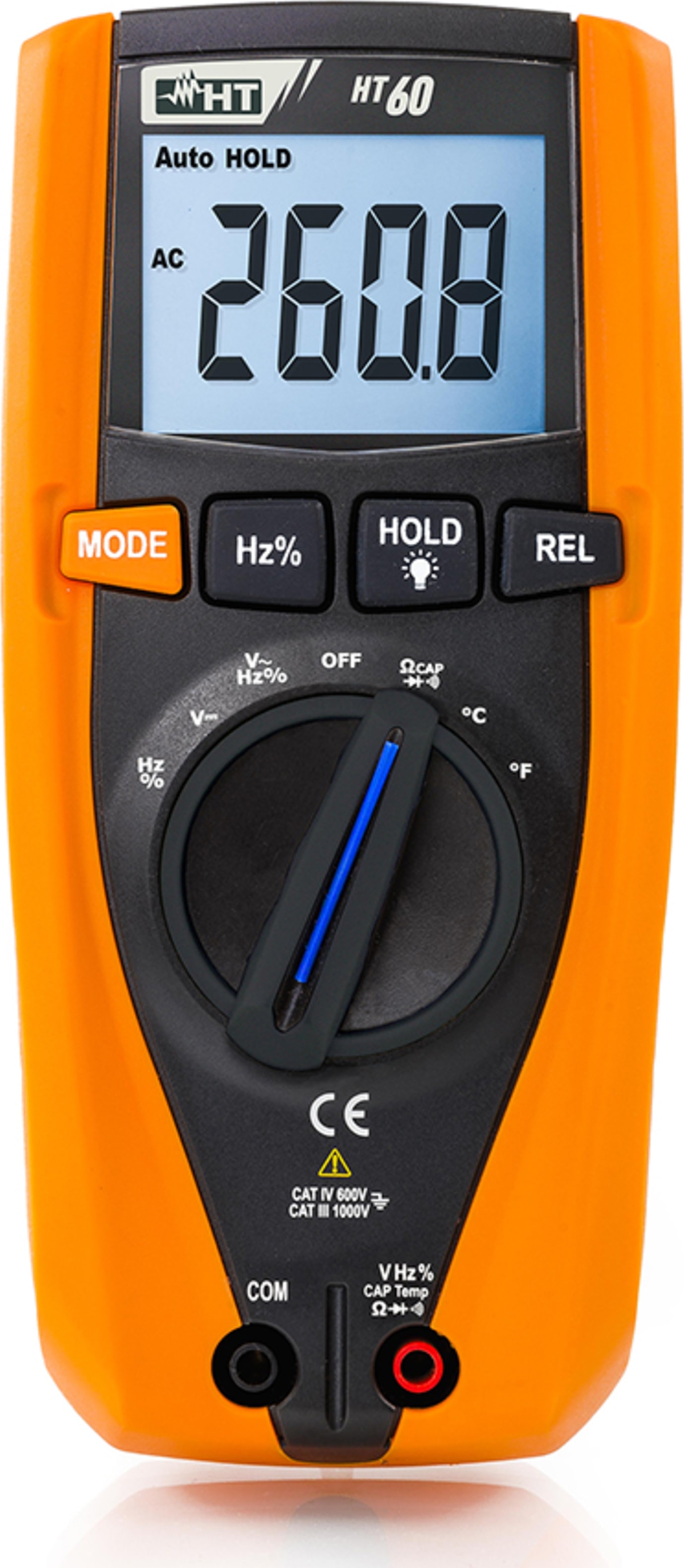 HT Instruments HT60 TRMS Digital Multimeter with Temperature Measurement