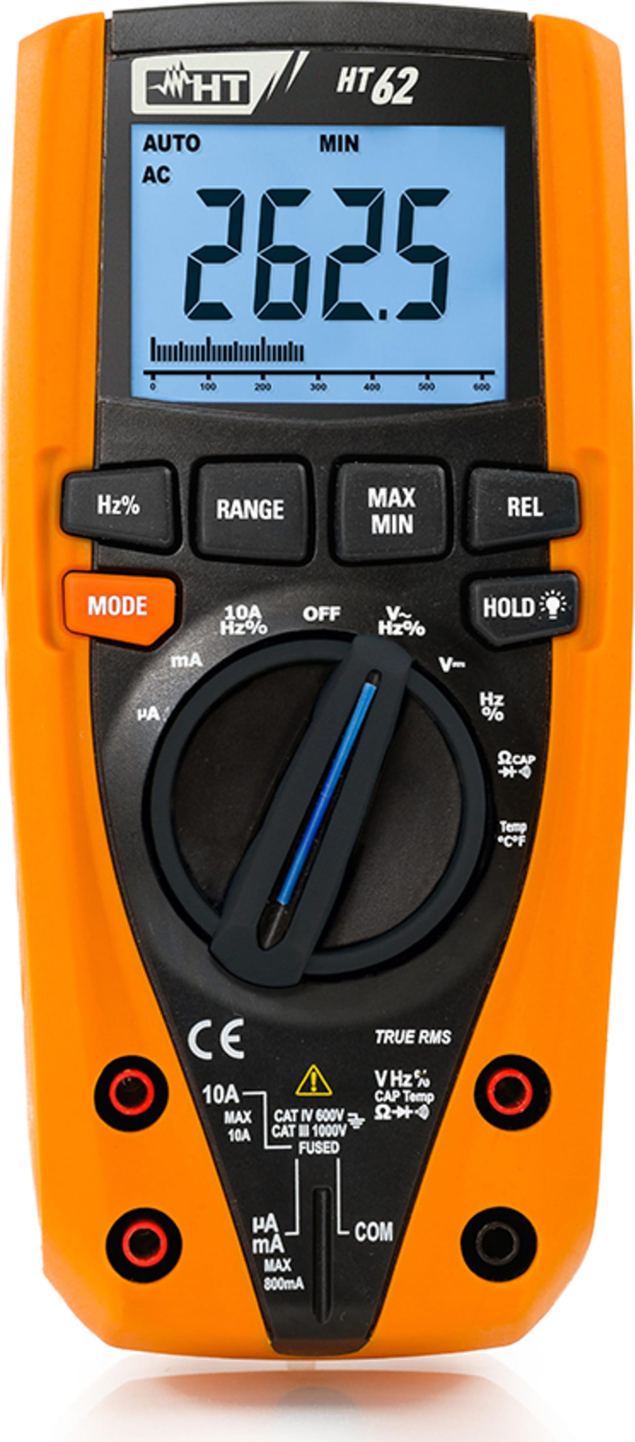 HT Instruments HT62 TRMS Digital Multimeter with Temperature Measurement