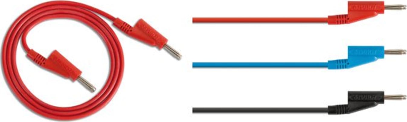 Rohde & Schwarz HZ10S Set of Test Leads 5pc Plug 1m Black