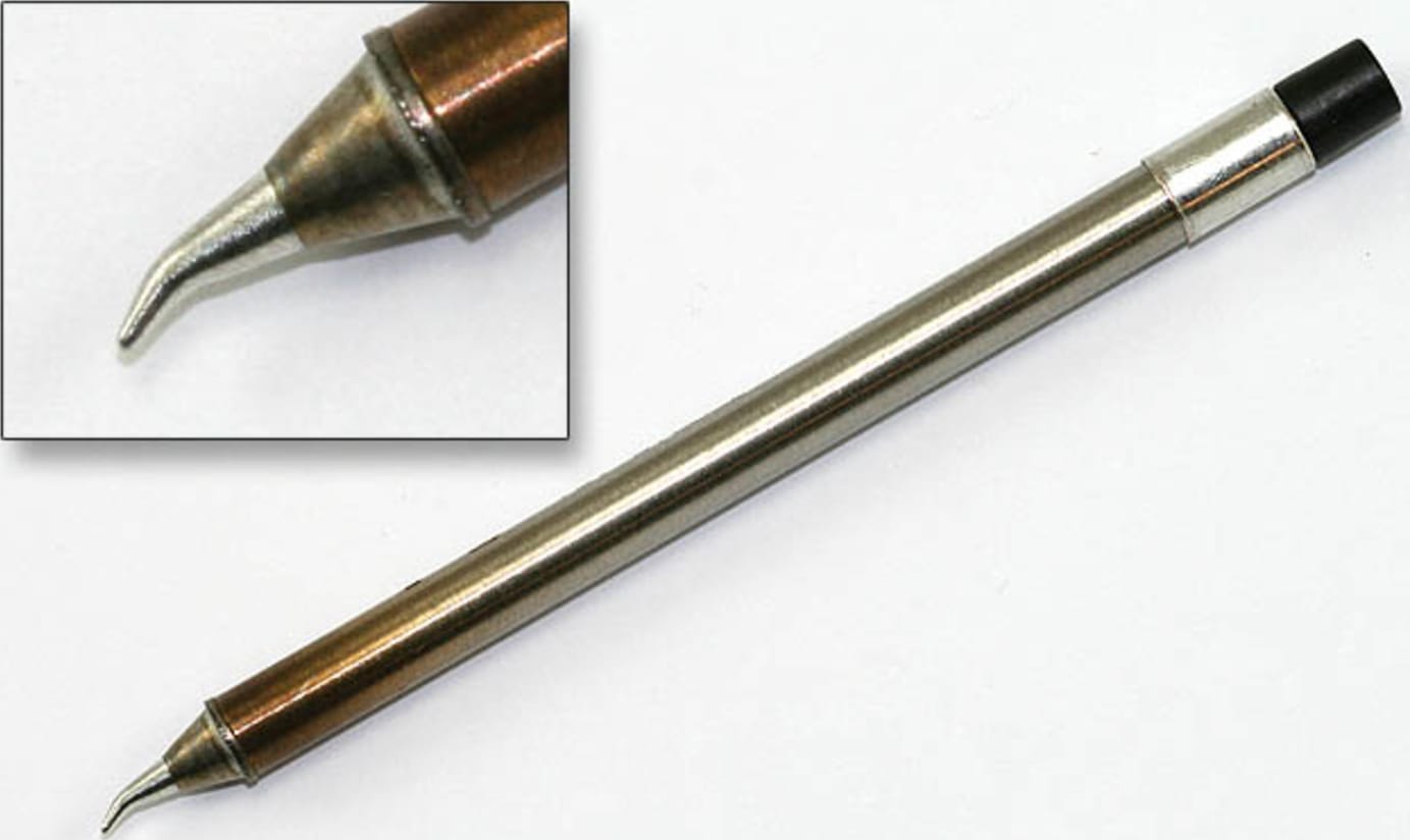 Hakko T31-03JS02 Tip, Bent, R0.2mm / 30 Degree x 1.8mm x 6.6mm, IH, 350 Degree C / 660 Degree F