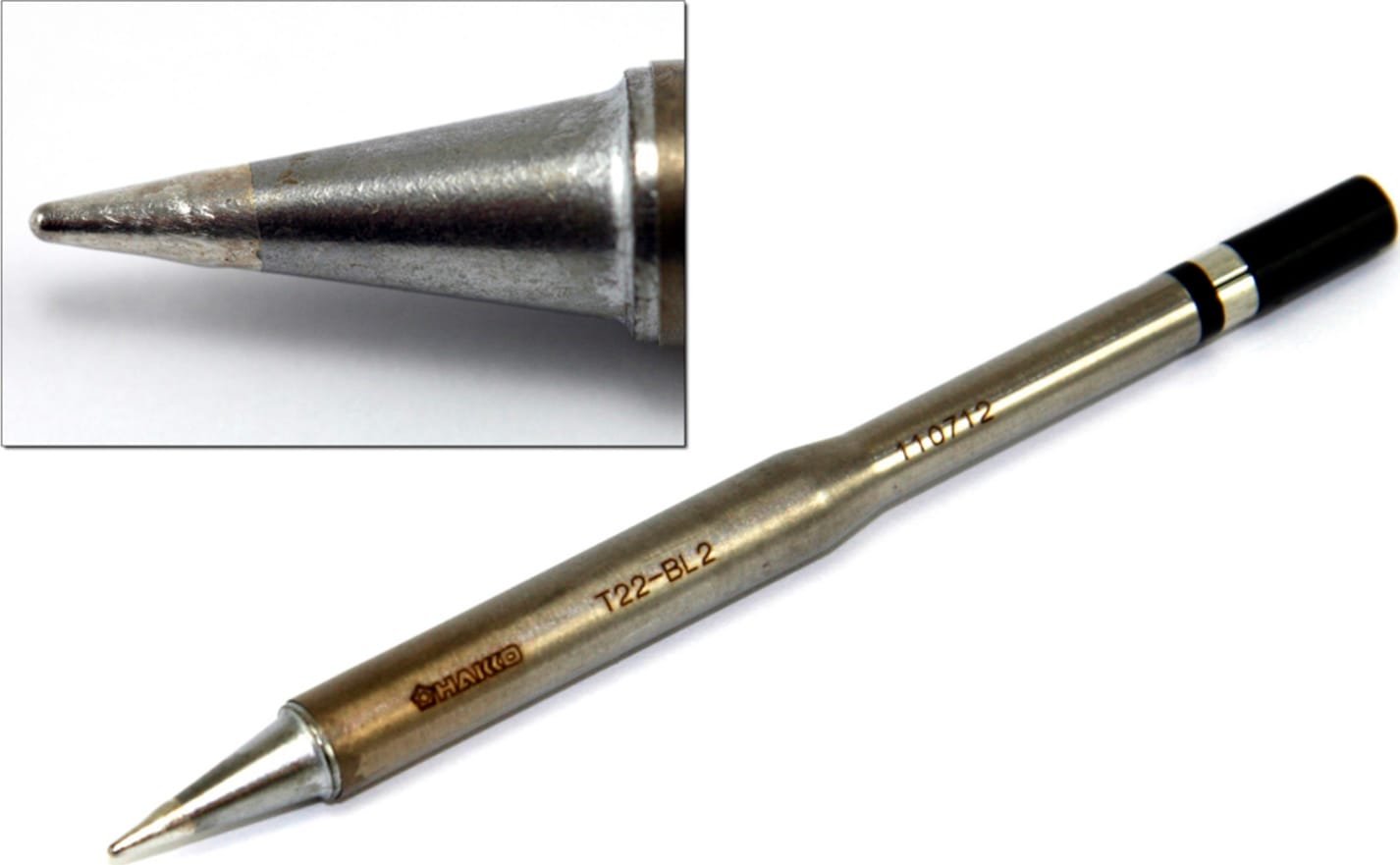 Hakko T22-BL2 R0.5 x 15mm Heavy Duty Conical Tip