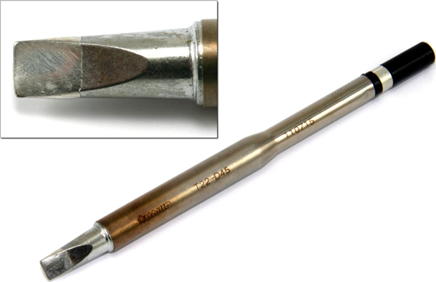 Hakko T22-D45 4.5 x 15mm Heavy Duty Chisel Tip