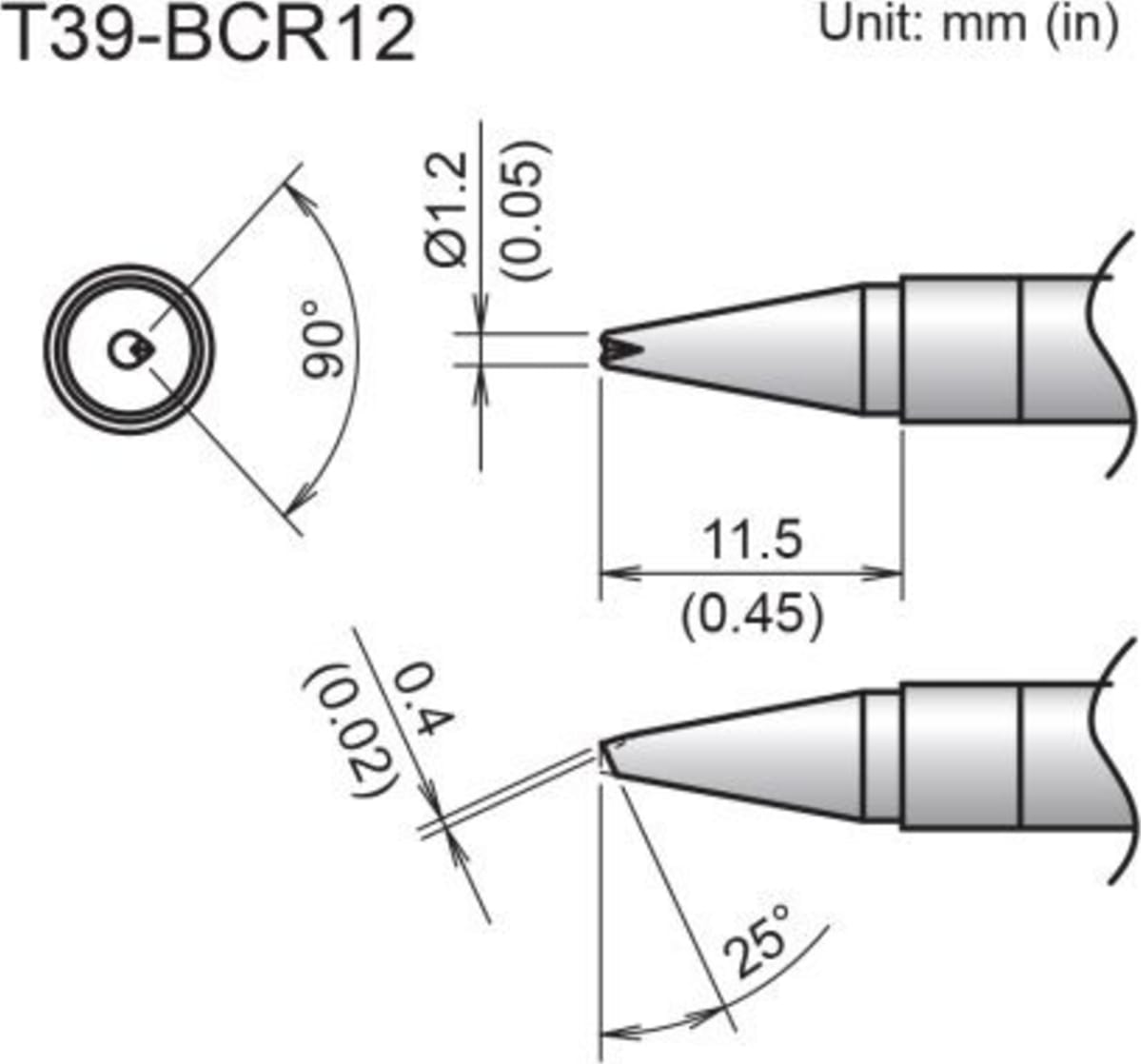 Hakko T39-BCR12 Diagram