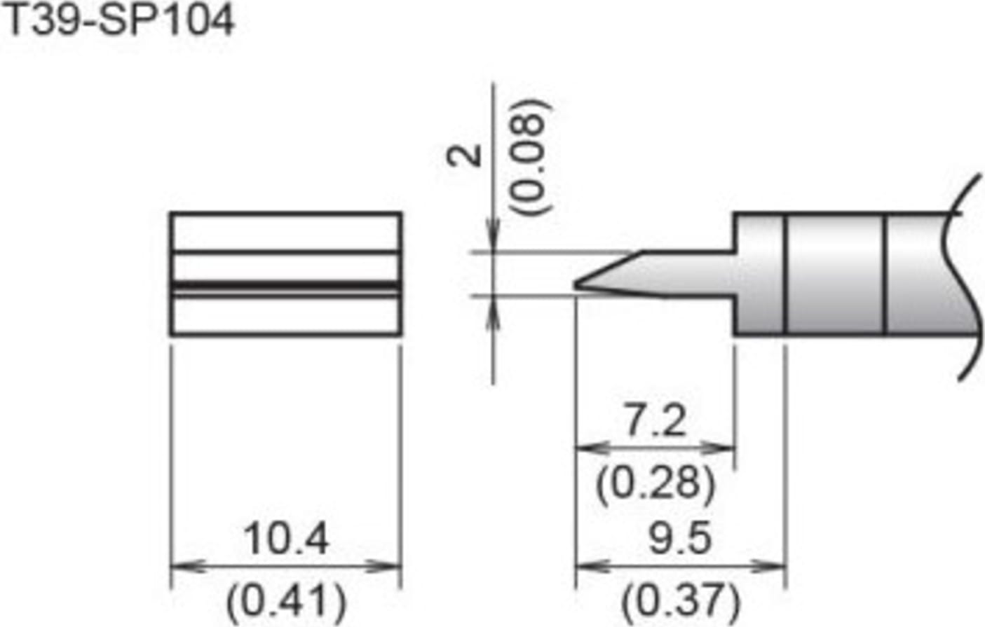 Sp104 Hakko T39-SP104 - Blade Tip; 10.4mm | TEquipment