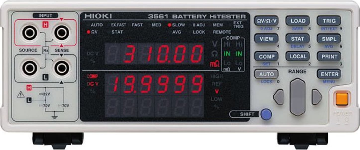Hioki 3561 AC Milliohm Hi-Tester Battery Tester with GP-IB