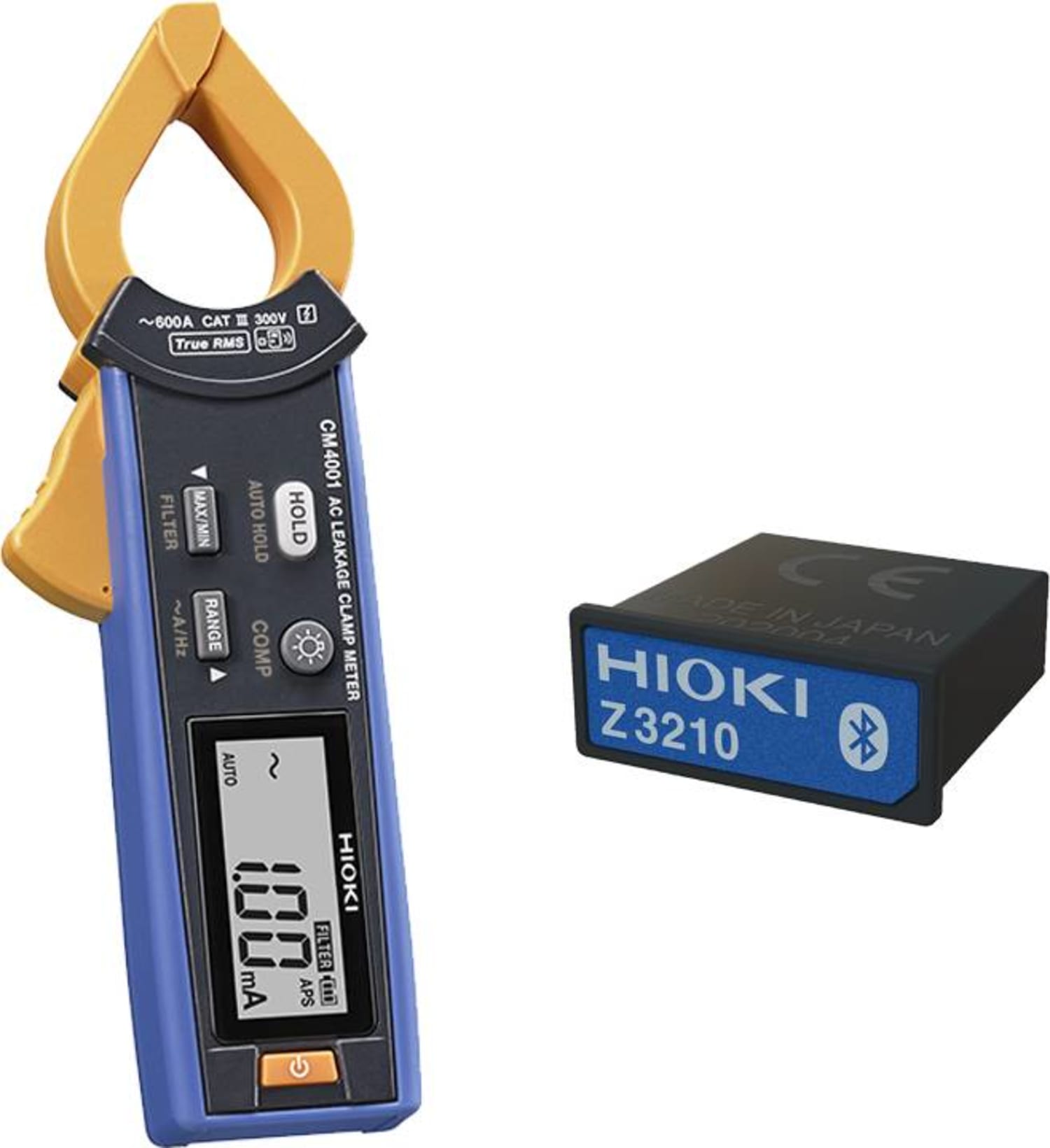Hioki CM4001-90 - Leakage Clamp Meter (600 A AC) with Wireless Adapter 