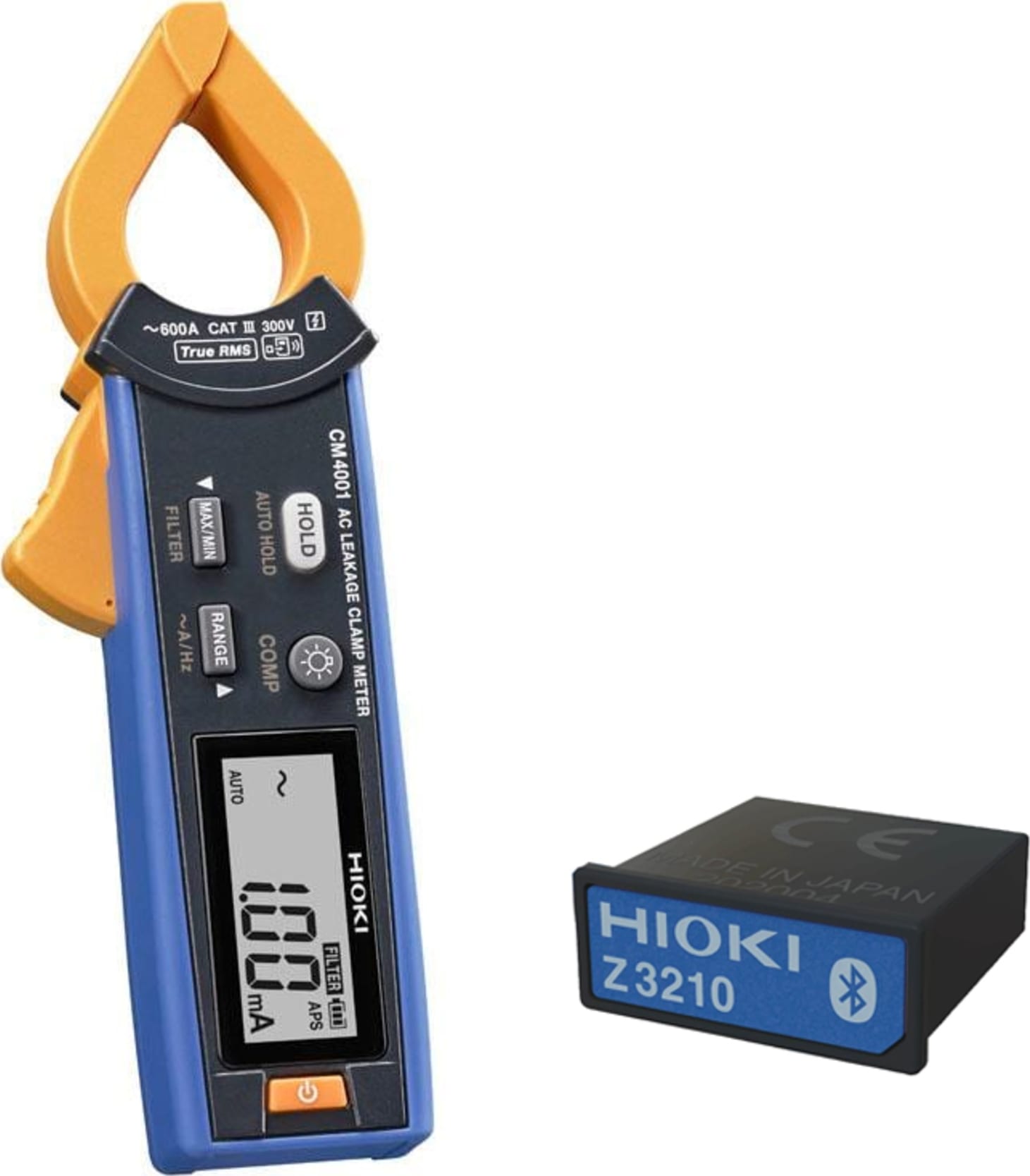 Hioki CM4001 kit - Wireless AC Leakage Clamp Meter Kit with Hioki Z3210