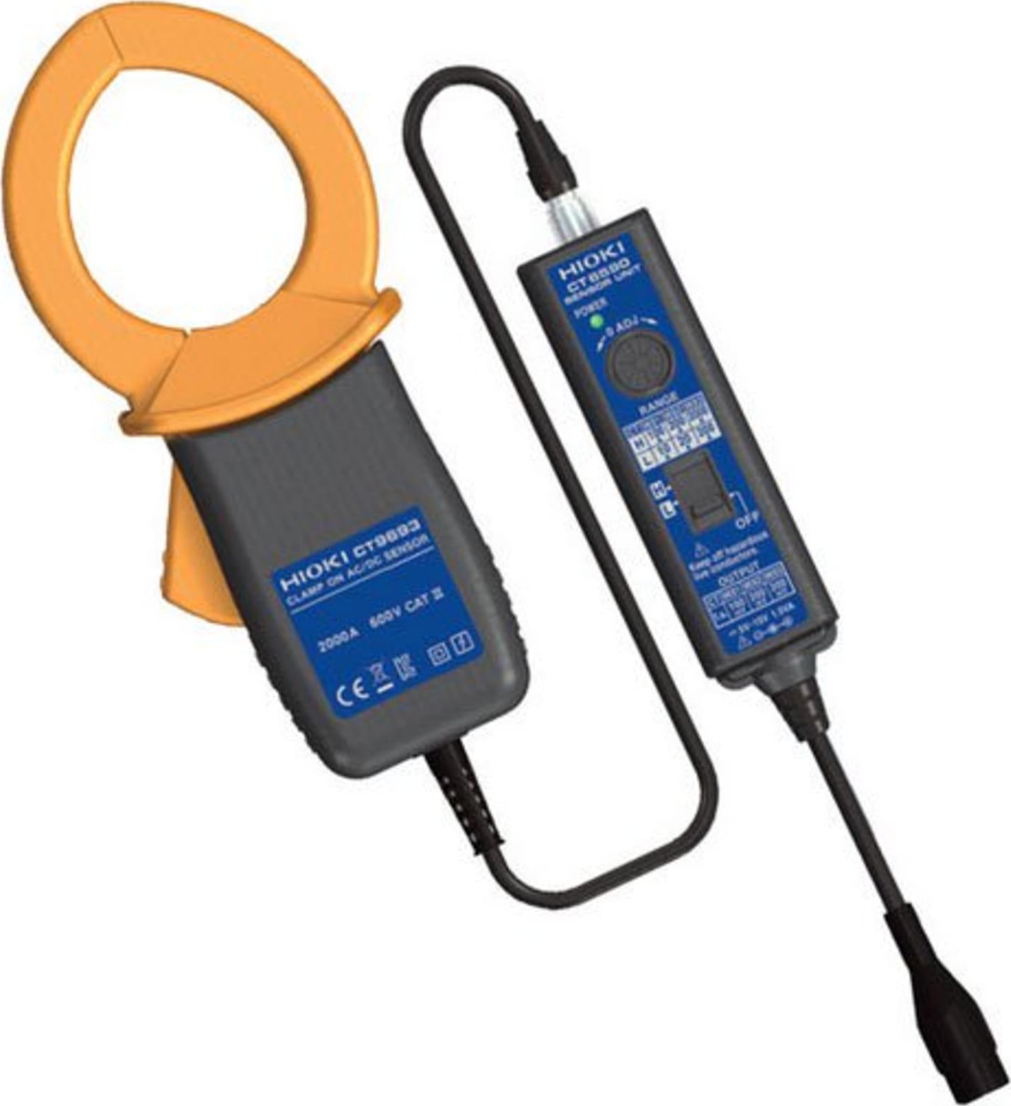 Hioki CT9692-90-B AC-DC Clamp Sensor 200A AC with Power Supply