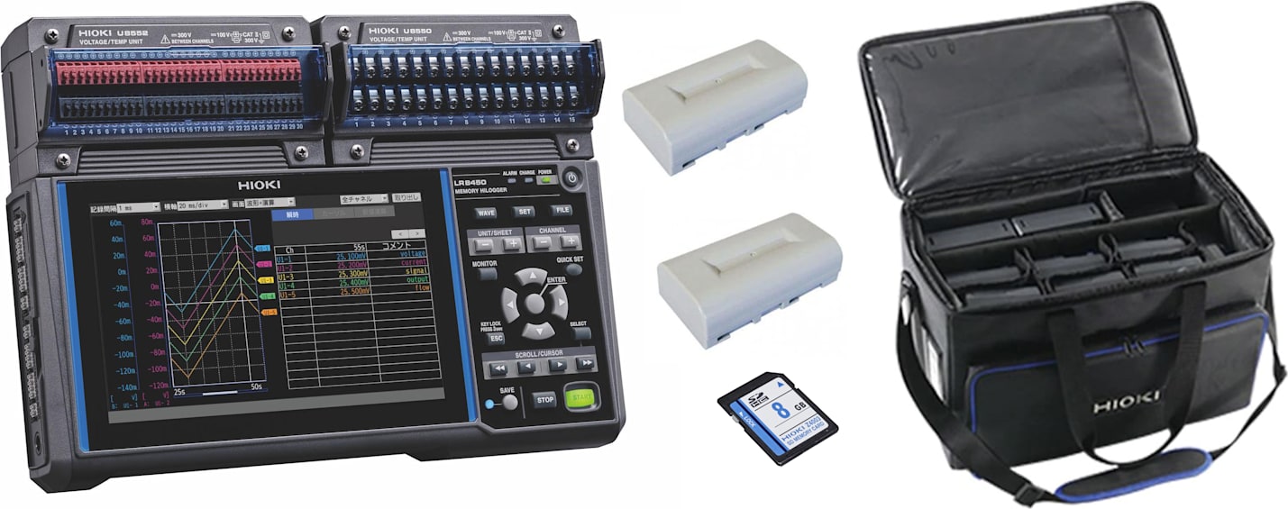 Hioki LR8450-01 Kit - Memory Hilogger Wireless LAN model Kits