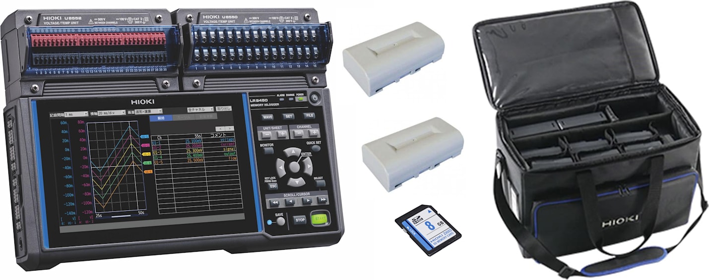 Hioki LR8450 Kit Memory Hilogger Kits