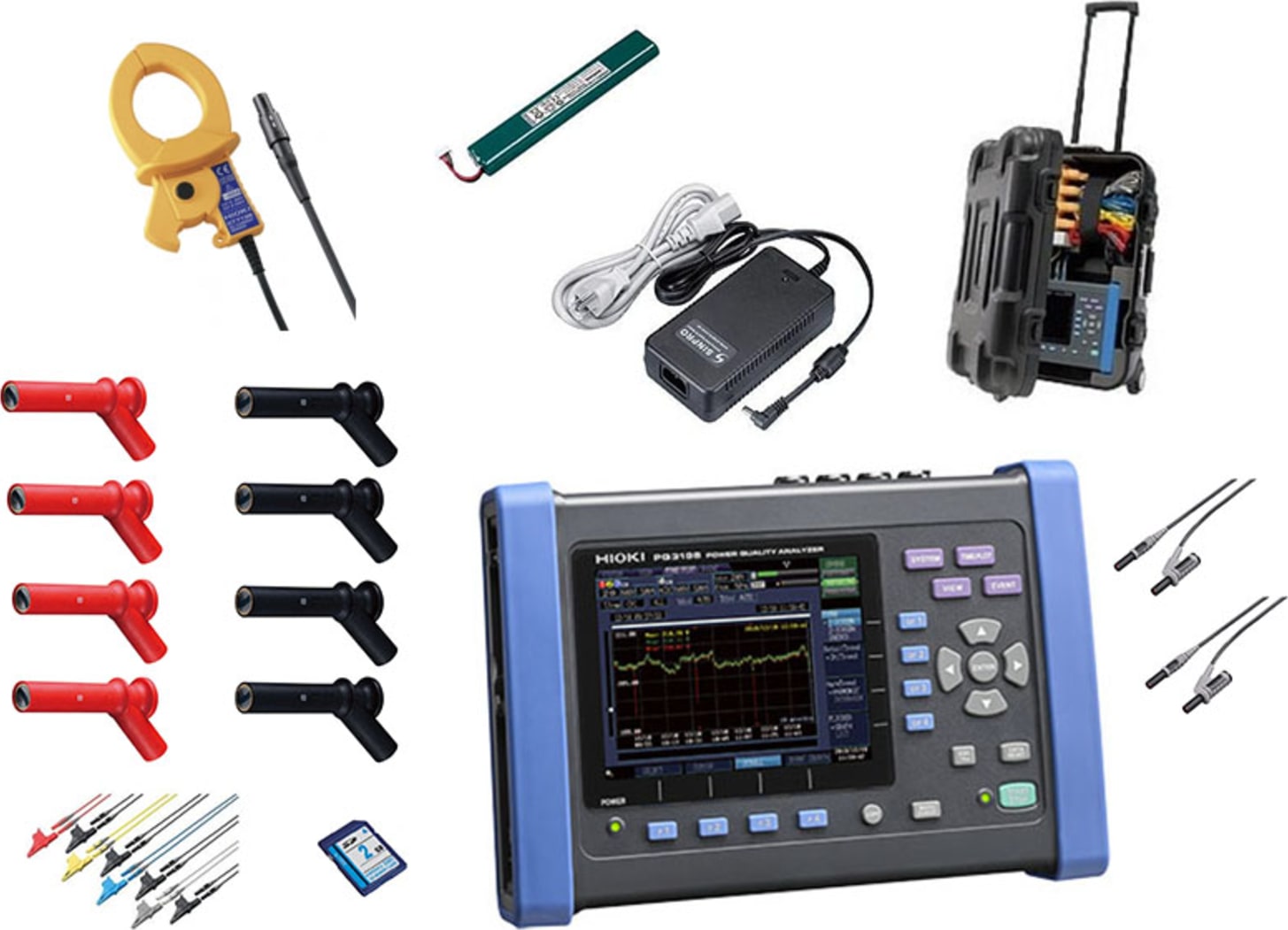 Hioki PQ3198/600 KIT - Power Quality Analyzer Kit