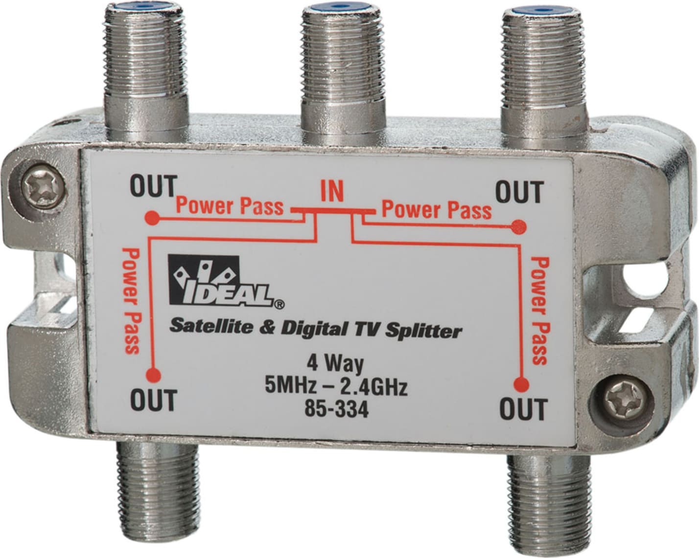 Ideal 85-334 Hi-Definition Digital Splitter 4-Way 2.4GHZ