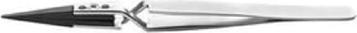 Ideal-Tek 464TW590 - 2AXCFR.SA.1 Swiss High Precision Tweezers w/Flat Round Carbofib Tips