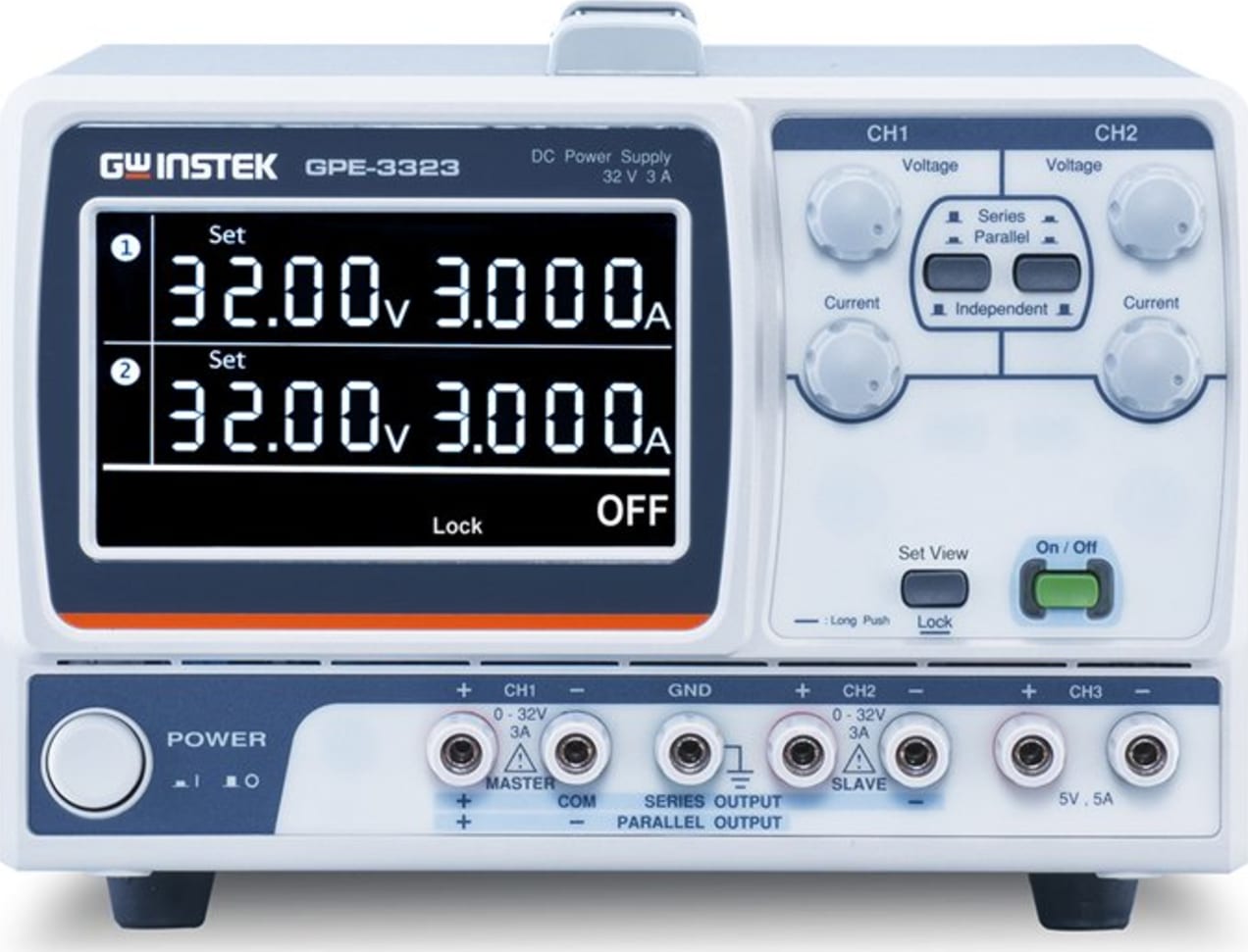 Instek GPE-3323 3 Channels, 217W Linear DC Power Supply