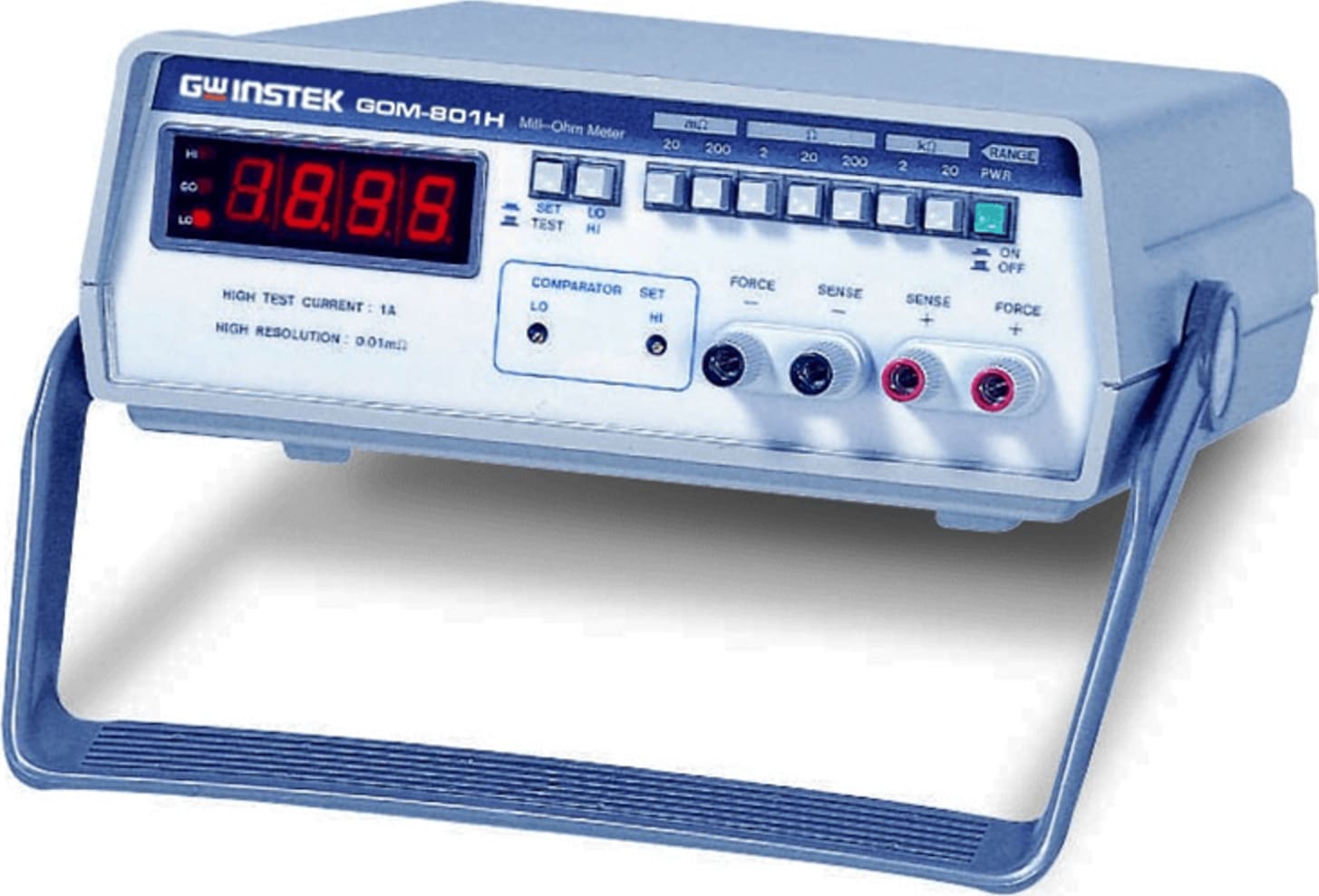 Instek GOM-801H 3 1/2 Digital D.C. Milli-Ohm Meter