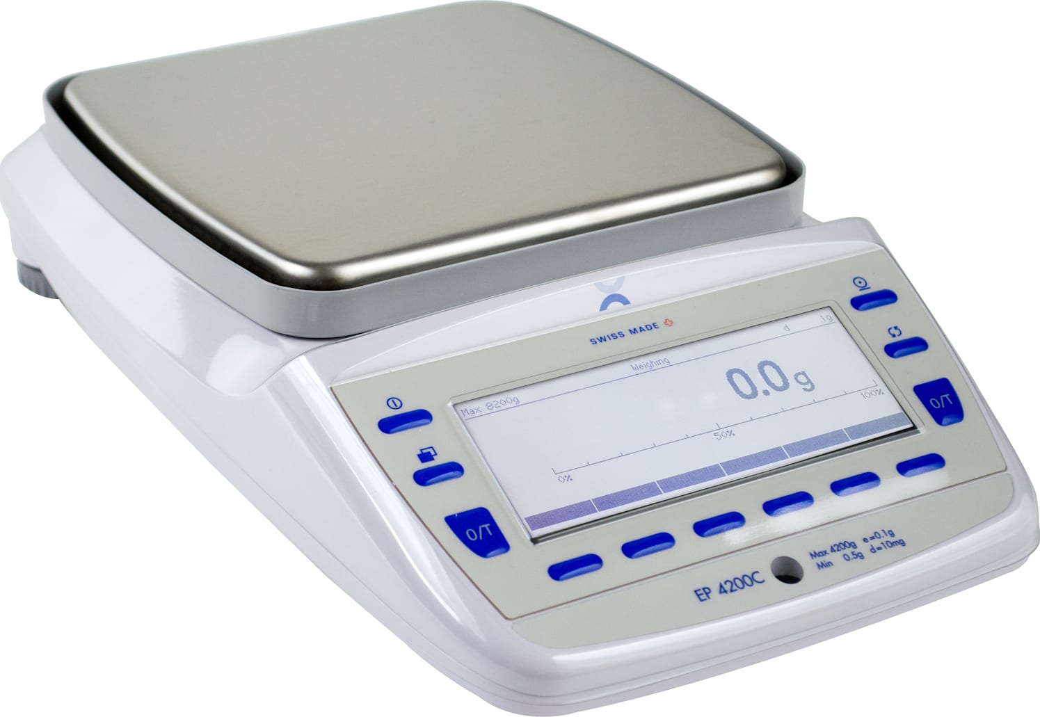 Intelligent Weighing Technology EP 8200 D SCS - Precision Laboratory Balance, 8,200g Capacity, 0.1g Readability