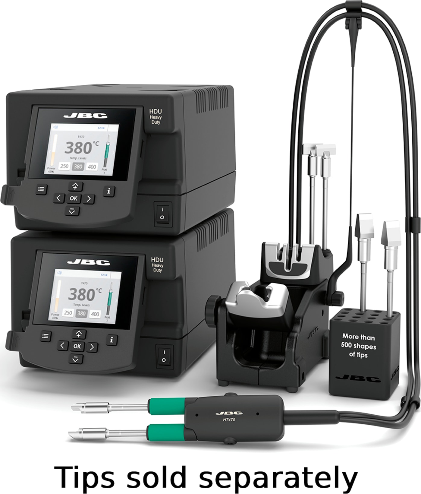 JBC HDE - Heavy Duty Tweezer Station with HT470 Tweezer - Tip Sold Separately