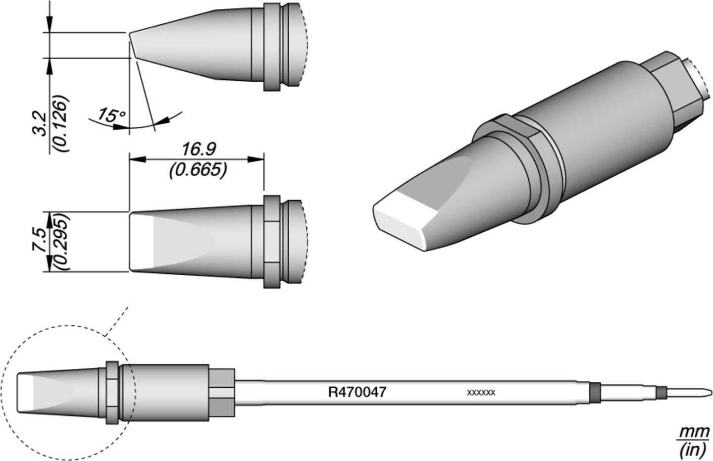 JBC R470047 - Chisel Cartridge