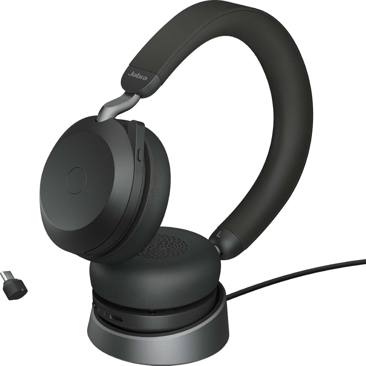 Jabra 27599-989-889 - Evolve2 75 Headset with Charging Stand, USB