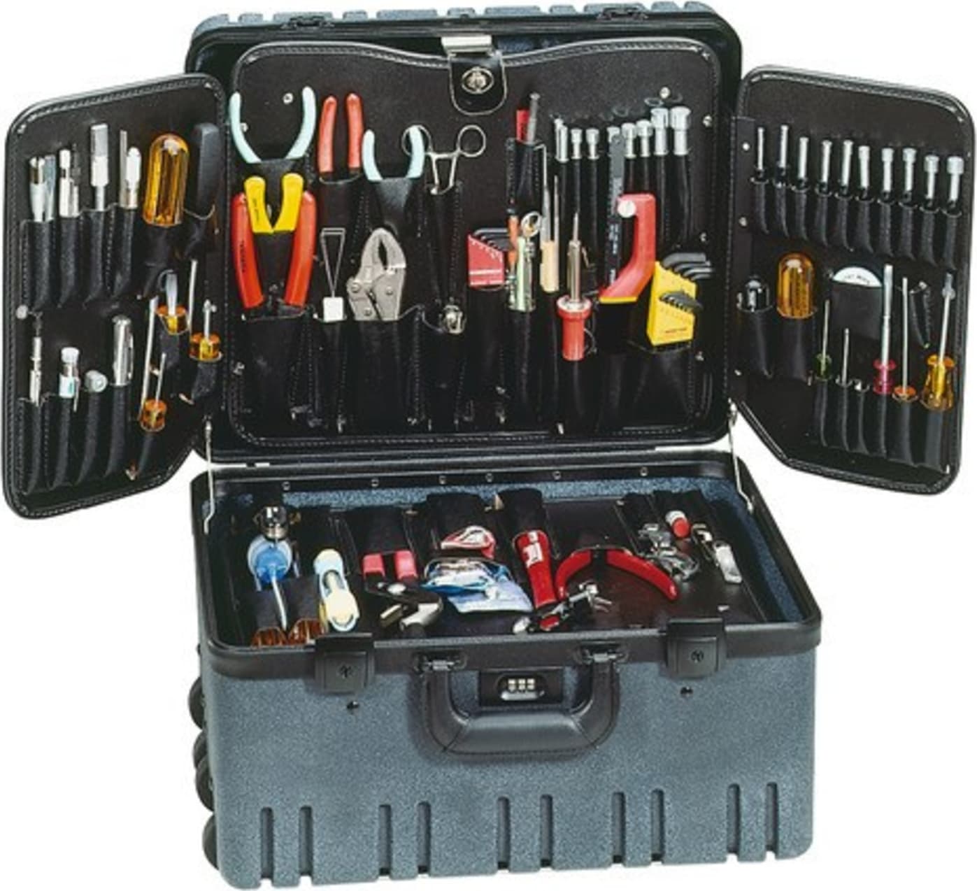 Jensen Tools 9898 - Deluxe Engineer Tool Kit w/Wheels