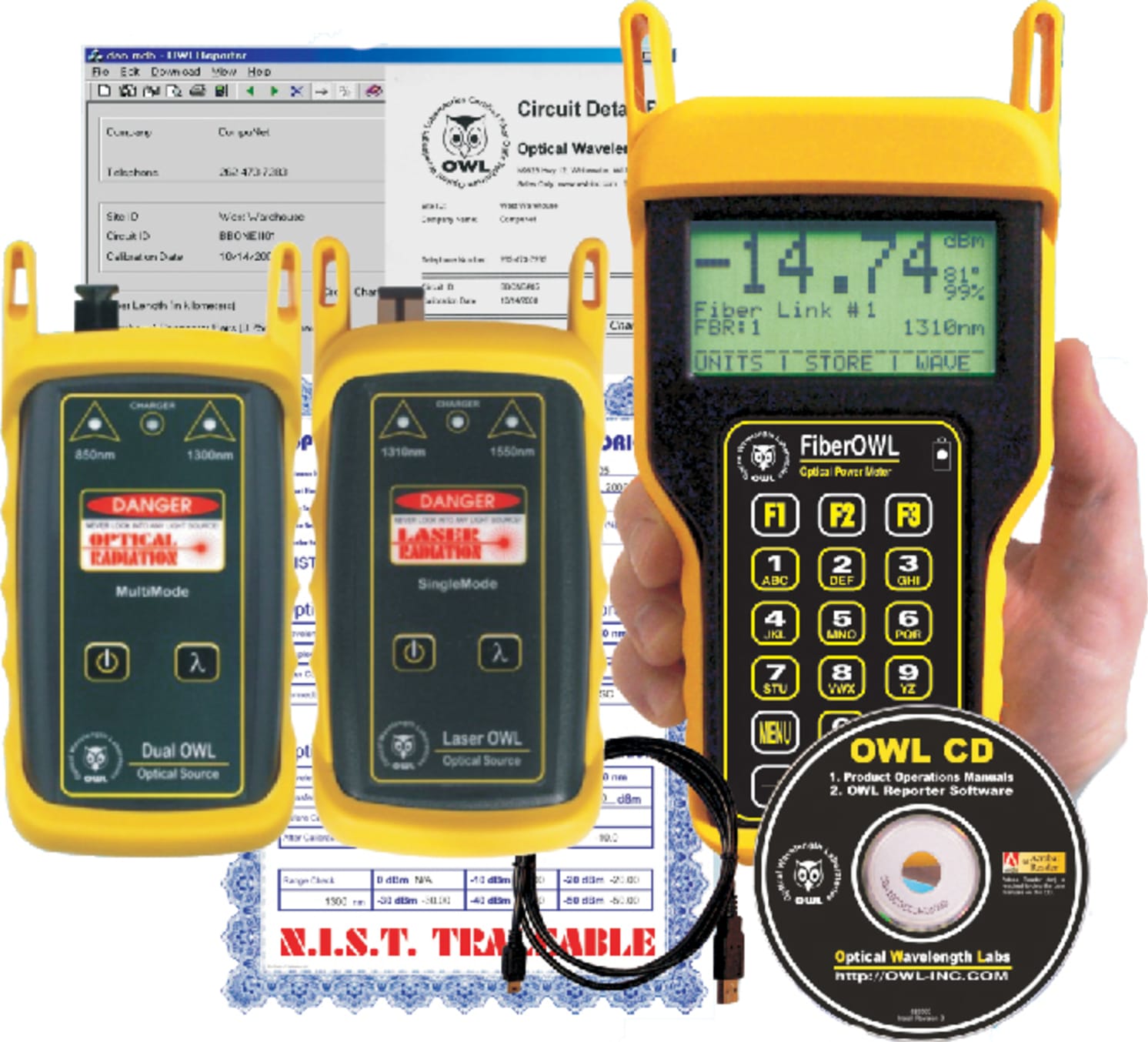 Fiber OWL 4 BOLT / Dual OWL / Laser OWL Test Kit