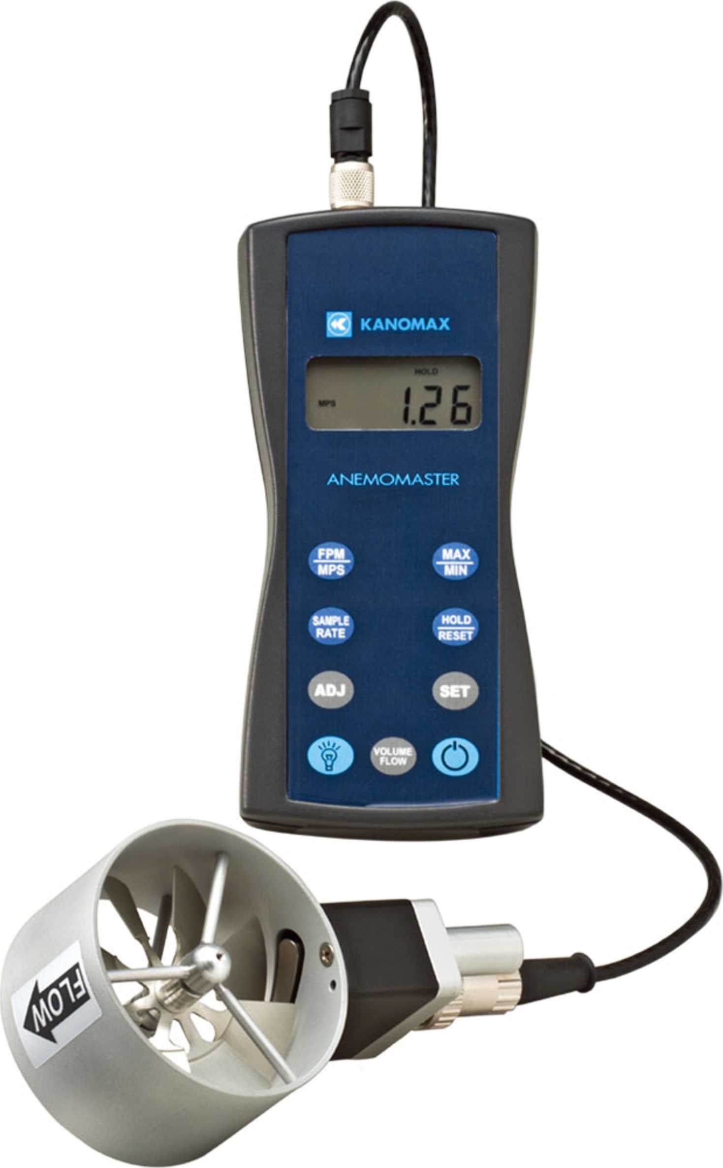 Kanomax 6825 - 2.75 Vane Anemomaster Velocity / Temp   RH