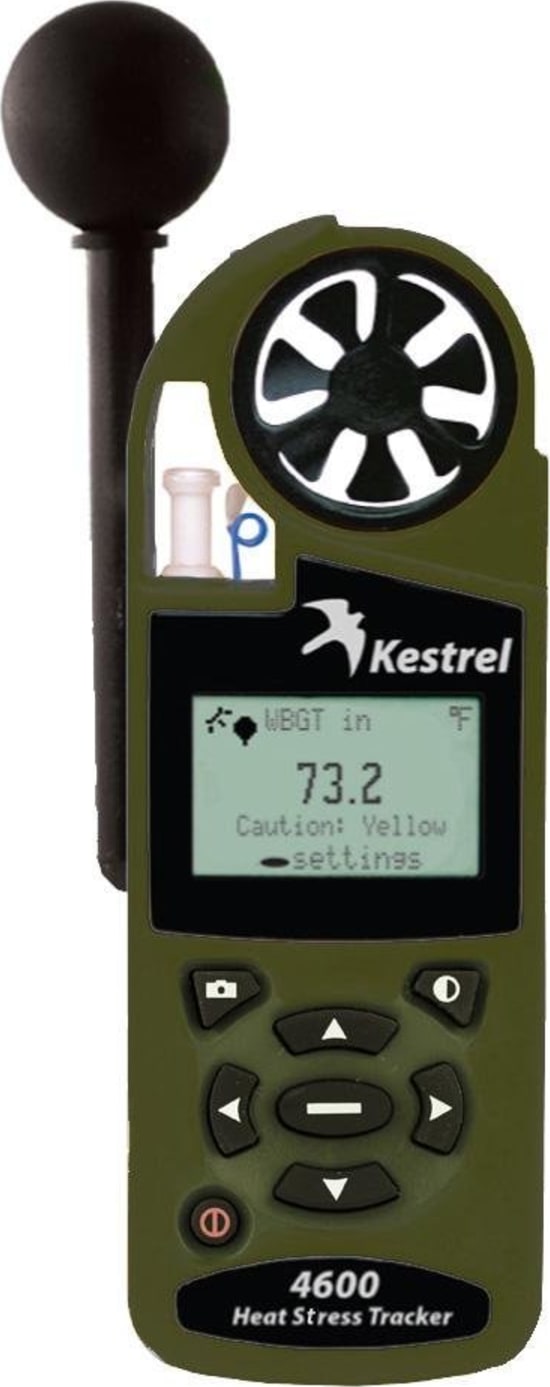 Kestrel 0846NVOLV Heat Stress Meter with Wind Direction, Settable Flags, Datalogging and Night Vision (Olive Drab)