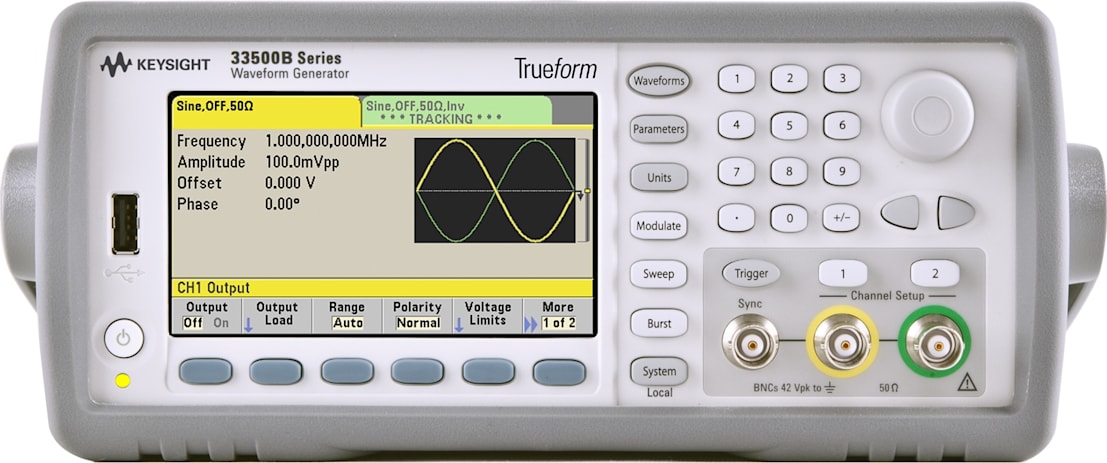 Keysight 33522B - Trueform Waveform / Function Generator with Arbitrary Capability (30 MHz / 2 Channel)