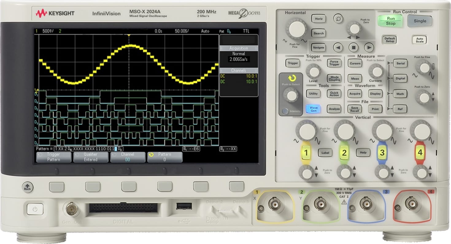 Keysight DSOX2014A - Digital Oscilloscope (100 MHz / 4 Channel)